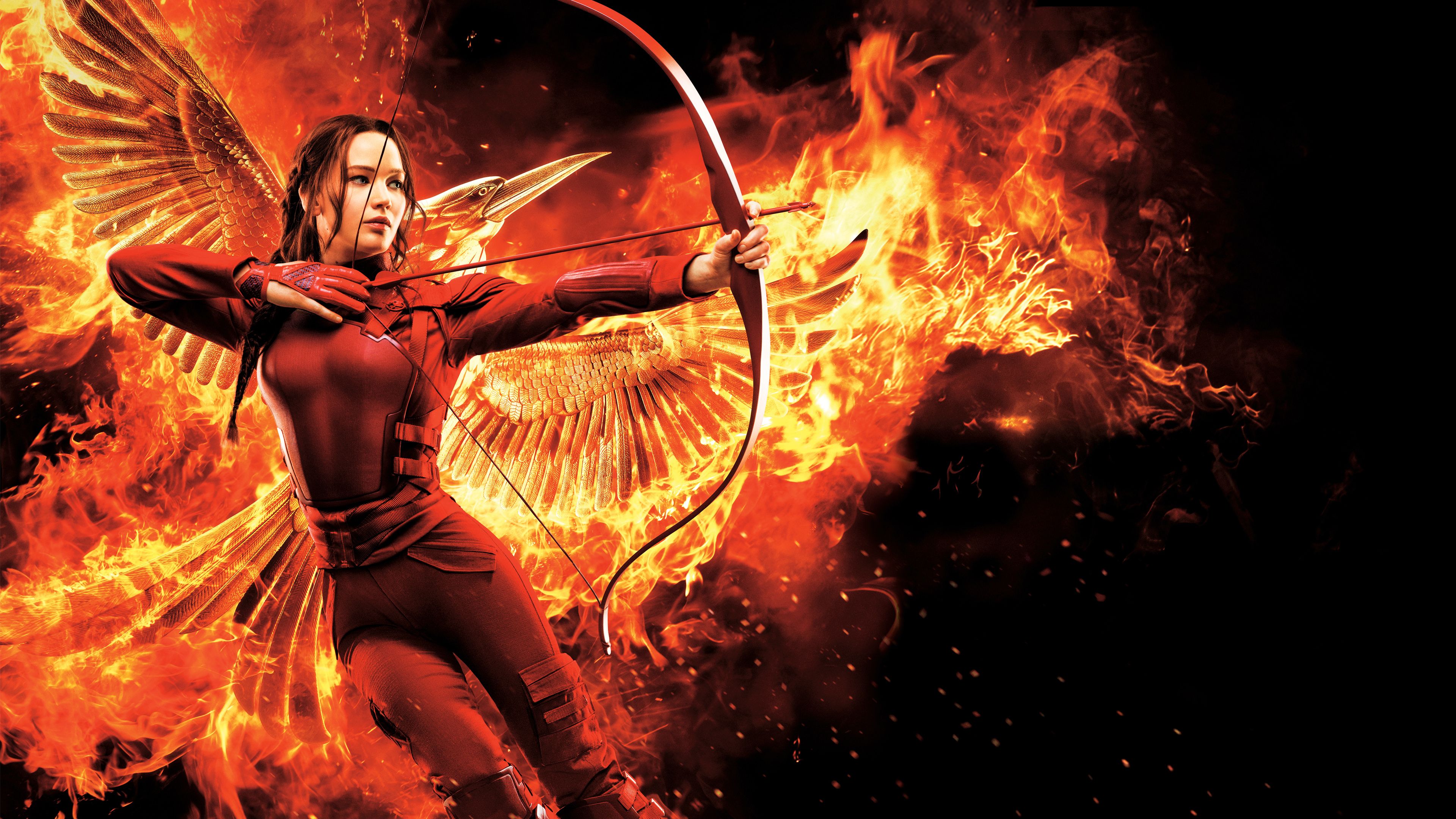 The Hunger Games Mockingjay Part Katniss 4K wallpaper