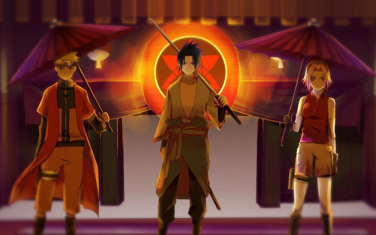 Evo, Sasuke and Sakura Wallpaper, Backgroundx1200. #Naruto #Sasuke #Sakura