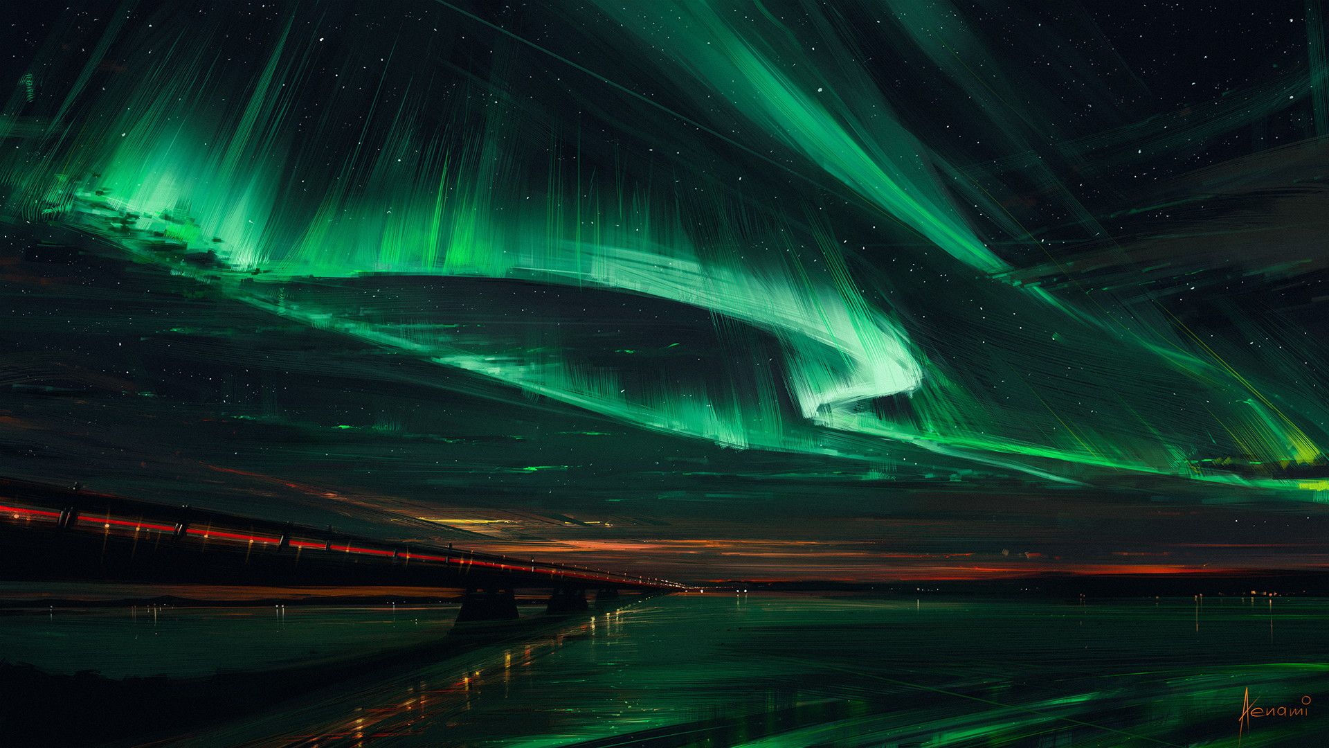 Stunning art on Northern Lights