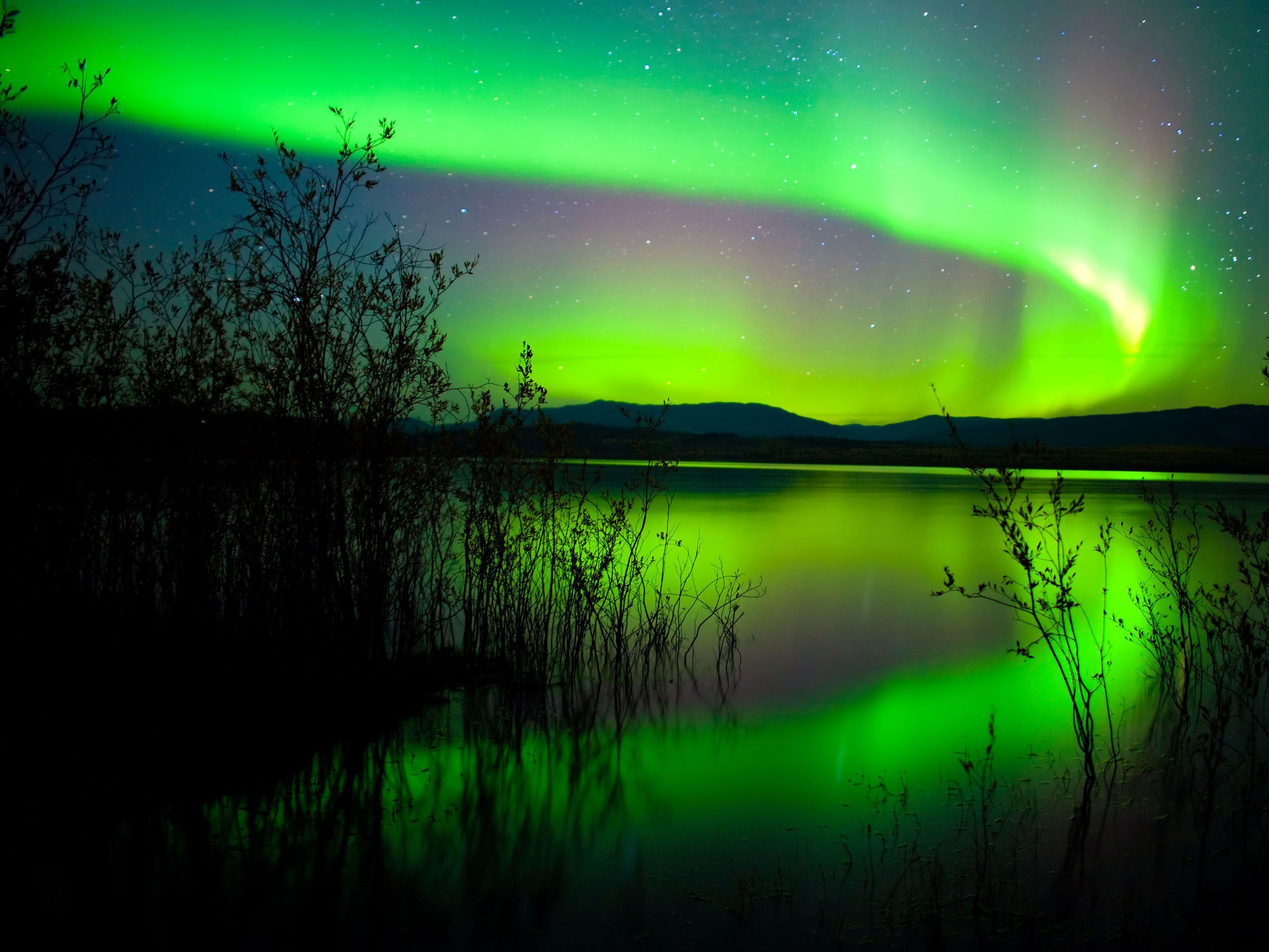 HQ 2800x2100 Resolution Northern Lights Picture