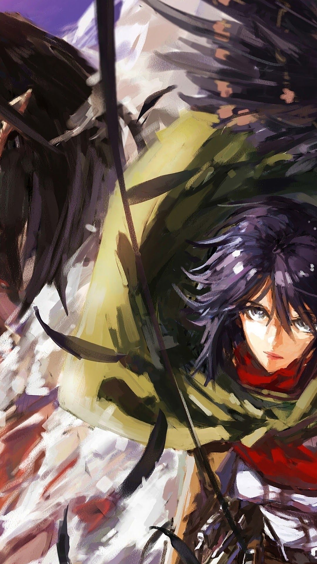 Mikasa, Attack Titan, Attack on Titan phone HD Wallpaper, Image, Background, Photo and Picture. Mocah HD Wallpaper