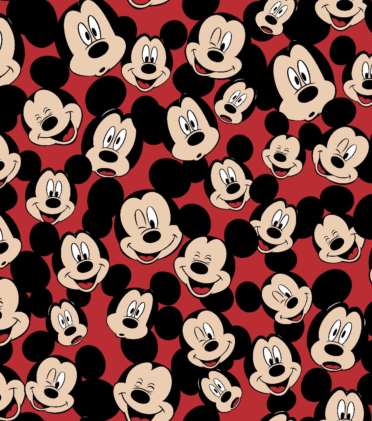 Disney Mickey Mouse Fleece Fabric 59'' Tossed Mickey Heads. JOANN. Mickey mouse wallpaper iphone, Mickey mouse wallpaper, Mickey mouse background