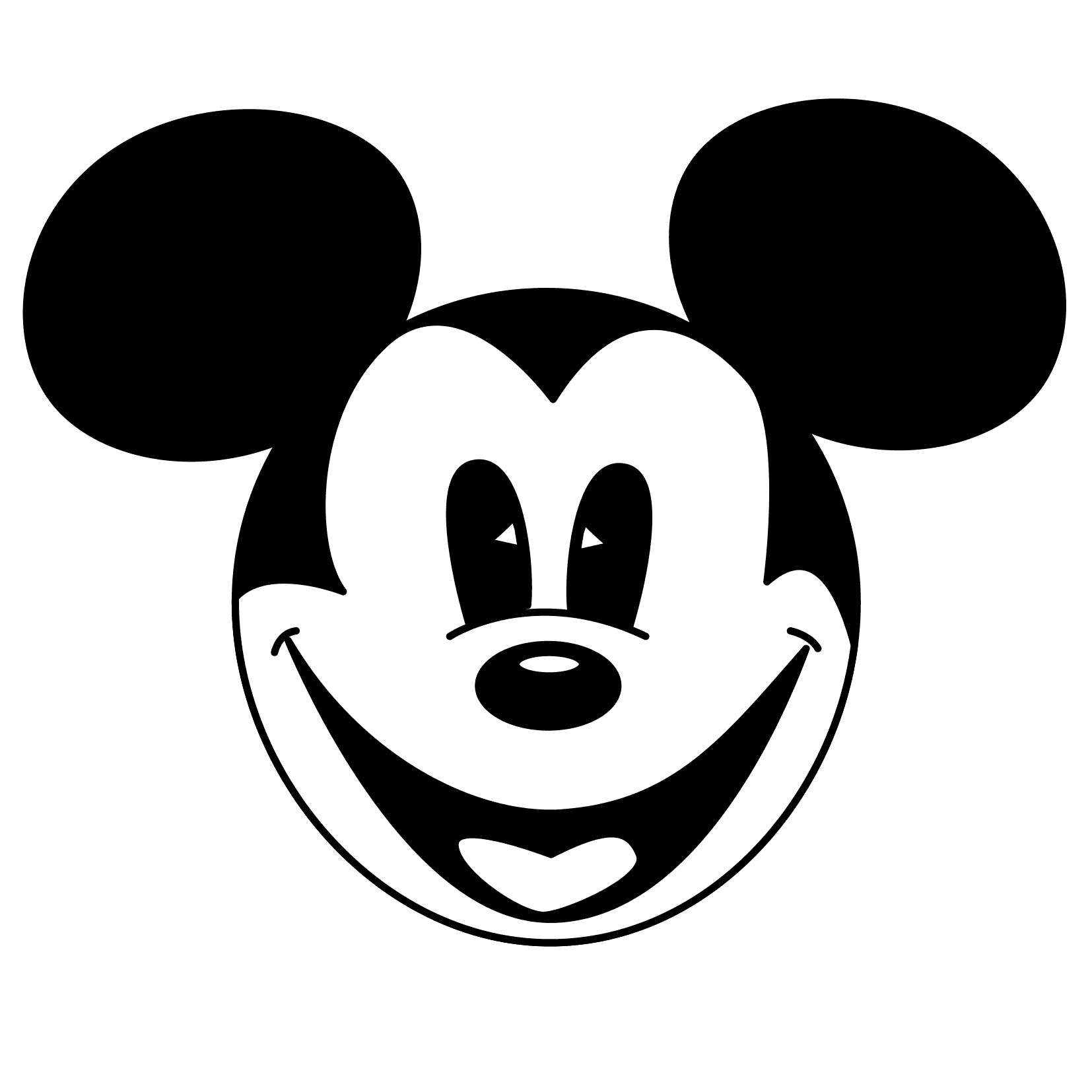 mickey mouse clipart Large Image. Mickey mouse drawings, Mickey mouse silhouette, Mickey mouse clipart