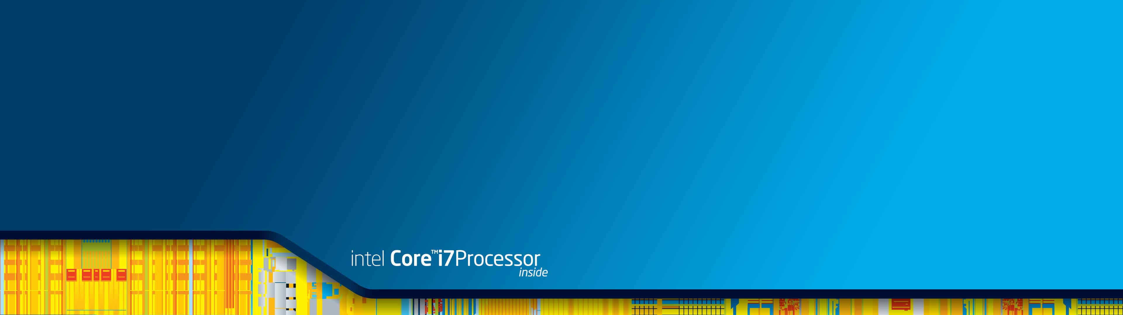 Intel Core i7 Processor Inside Dual Monitor Wallpaper