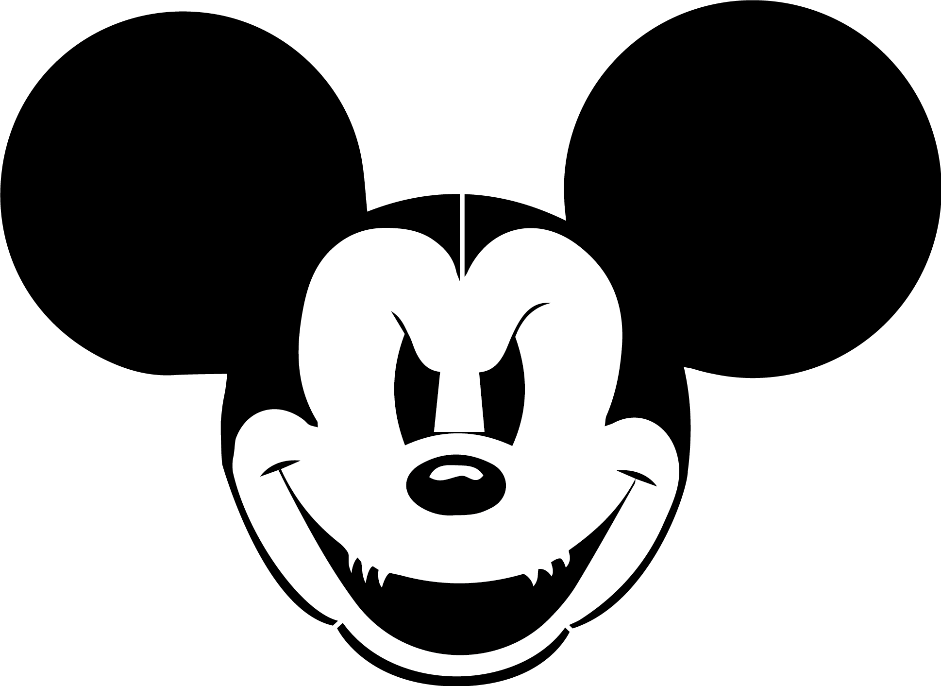 Evil Mickey Mouse Head.