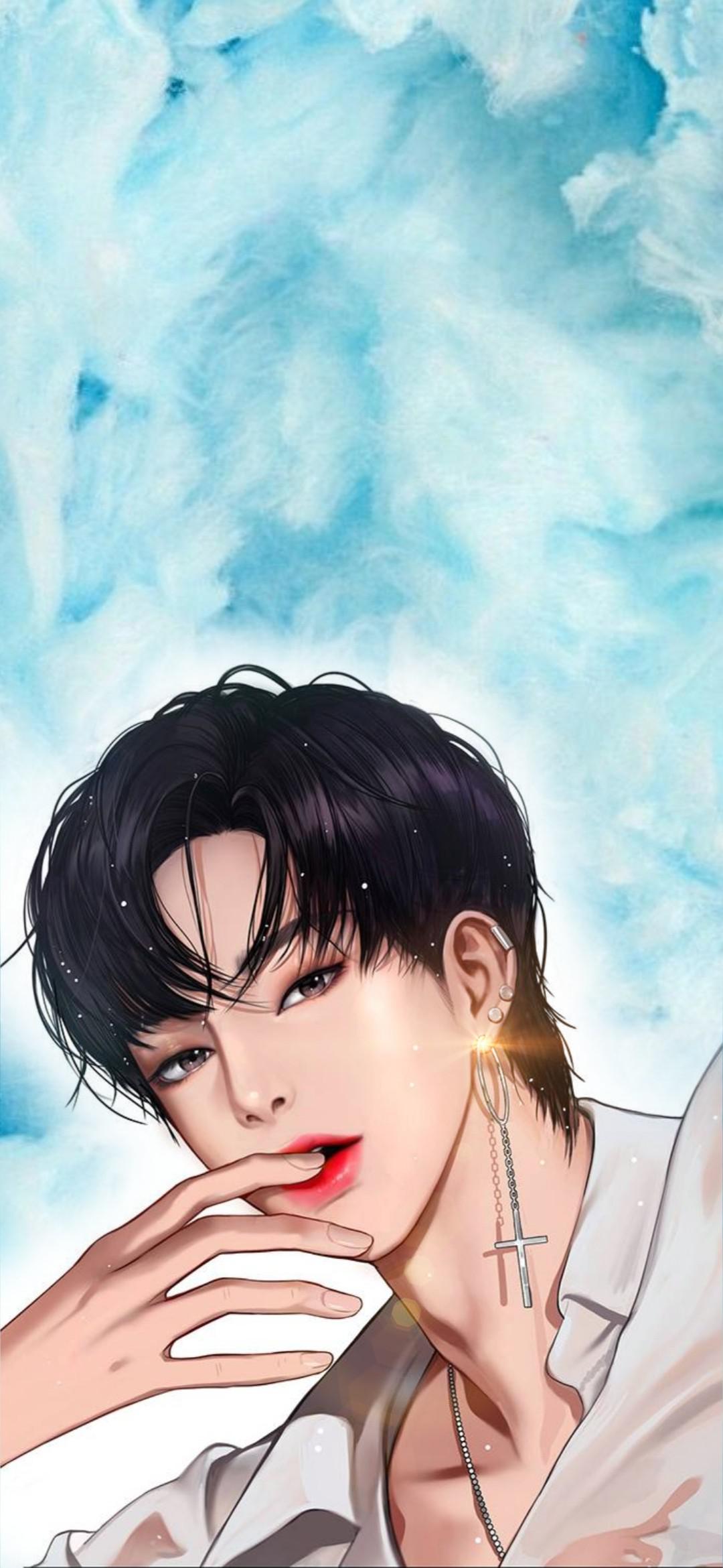 a wallpaper for seojun! this one, damn he's so hot