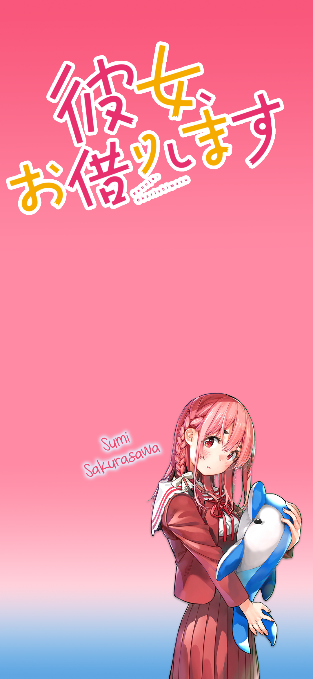 Kanojo, Okarishimasu - Sumi Sakurasawa (Phone Wallpaper)