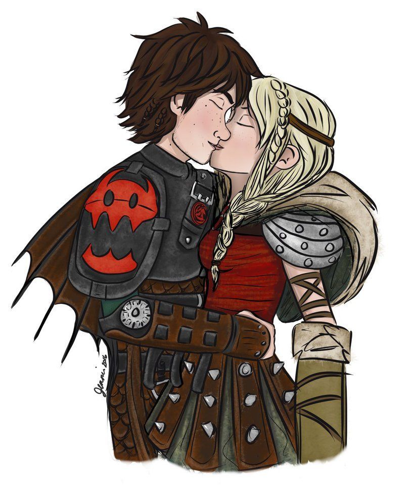 How To Train Your Dragon Astrid And Hiccup Kiss