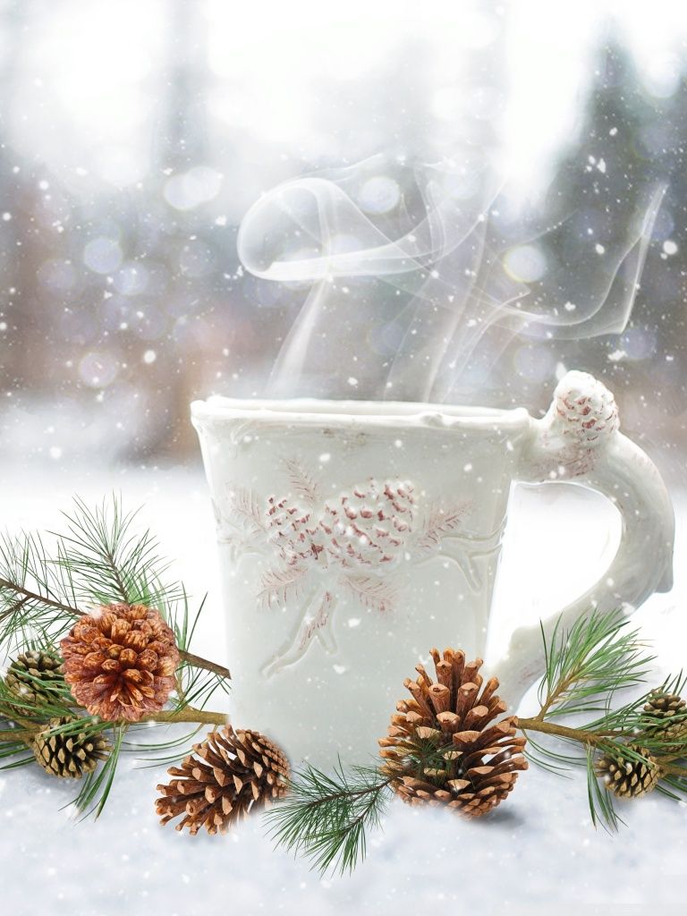 Winter Coffee Wallpaper