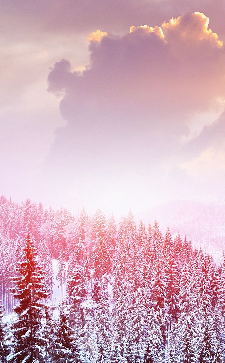 ↑↑TAP AND GET THE FREE APP! Nature Snow Landscape White Pink Winter Sky Clouds Cold North HD iPhone 4. Winter wallpaper, Wallpaper background, Winter background