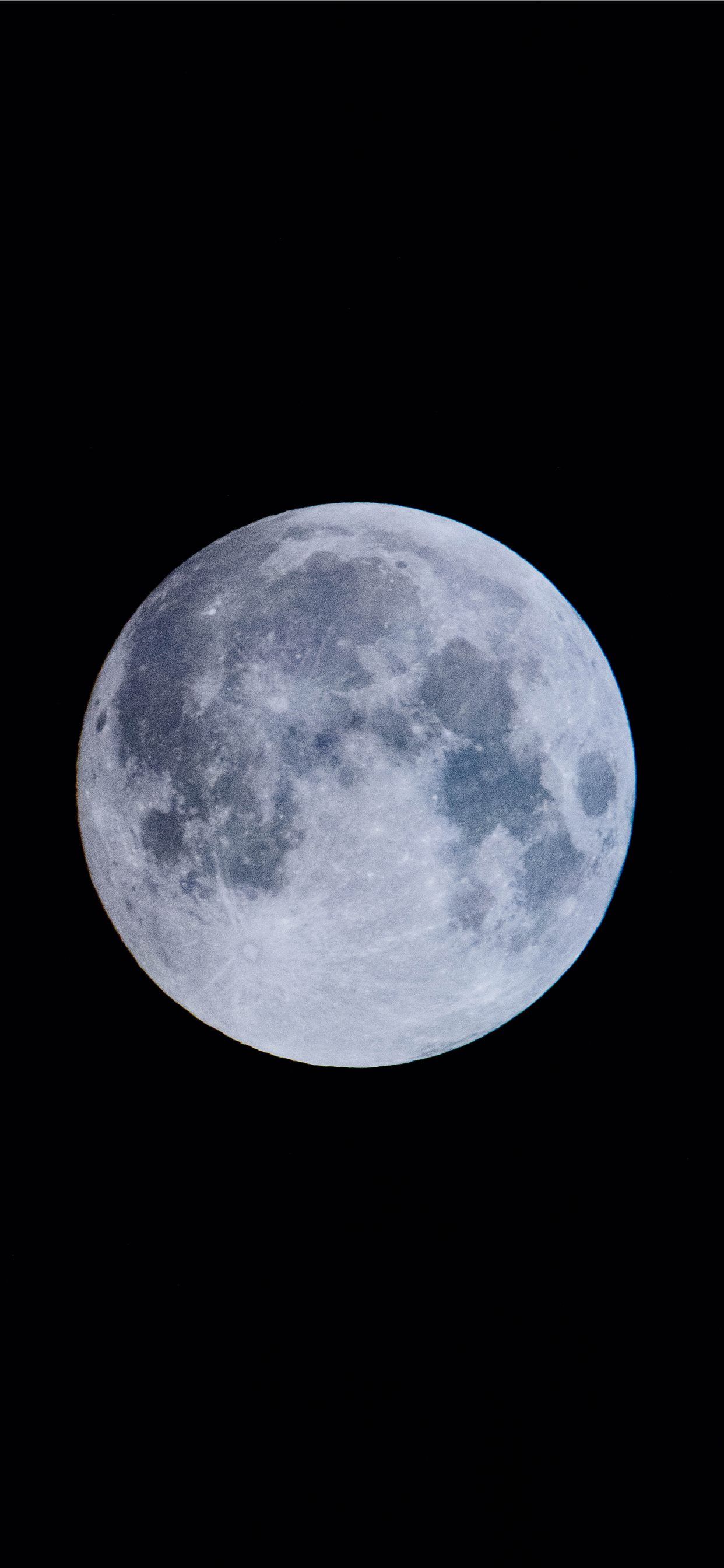blue moon iPhone X Wallpaper Free Download