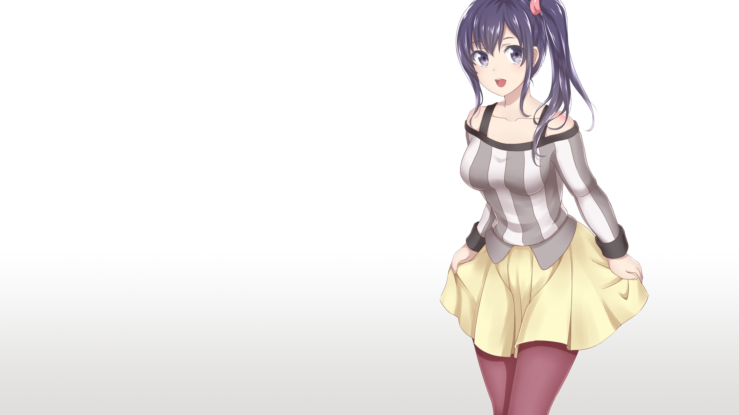 Download 2560x1440 Shirobako, anime, anime girls, simple background, Imai Midori Wallpaper