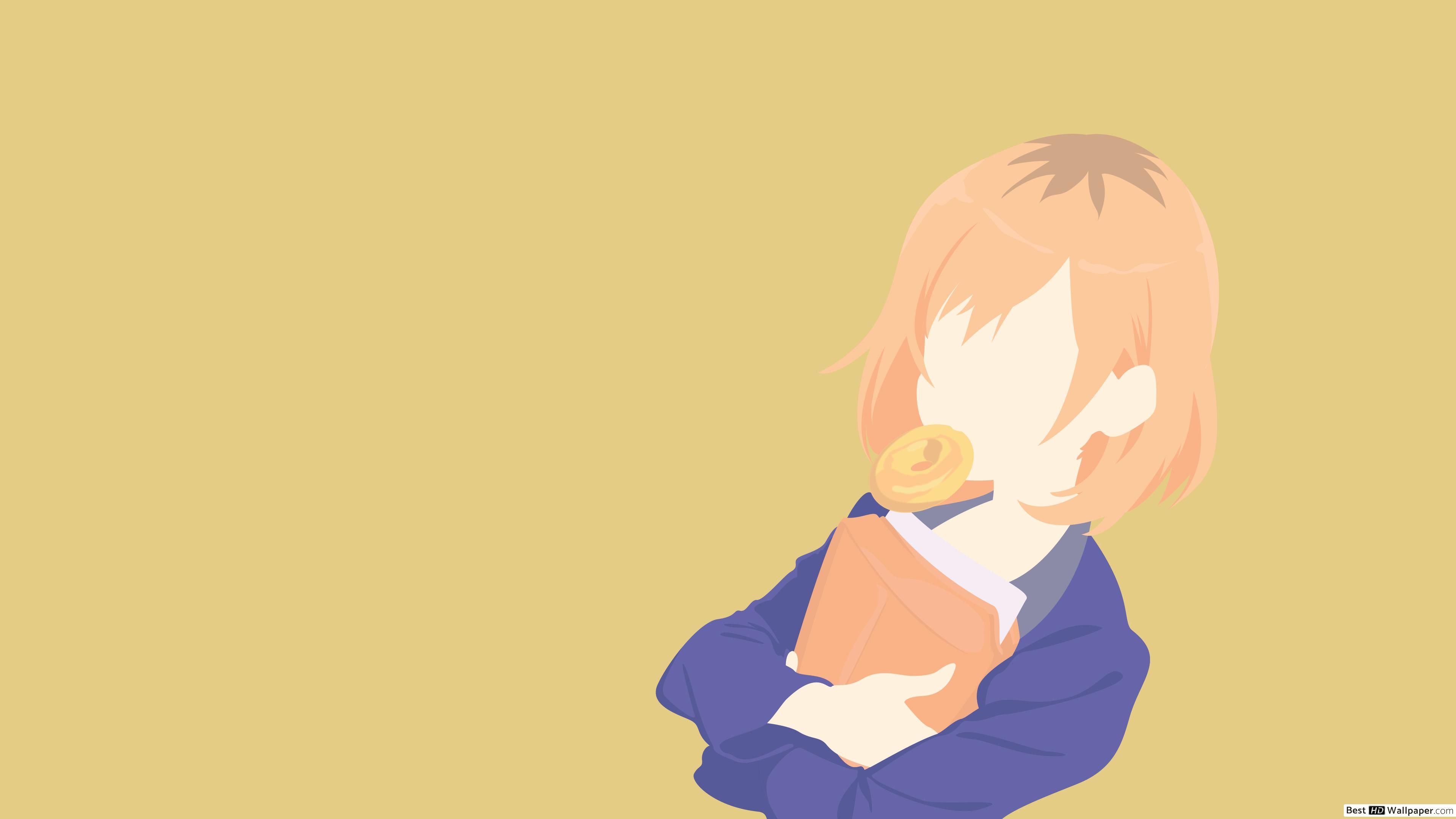 Eating Aoi Miyamori of shirobako HD wallpaper download