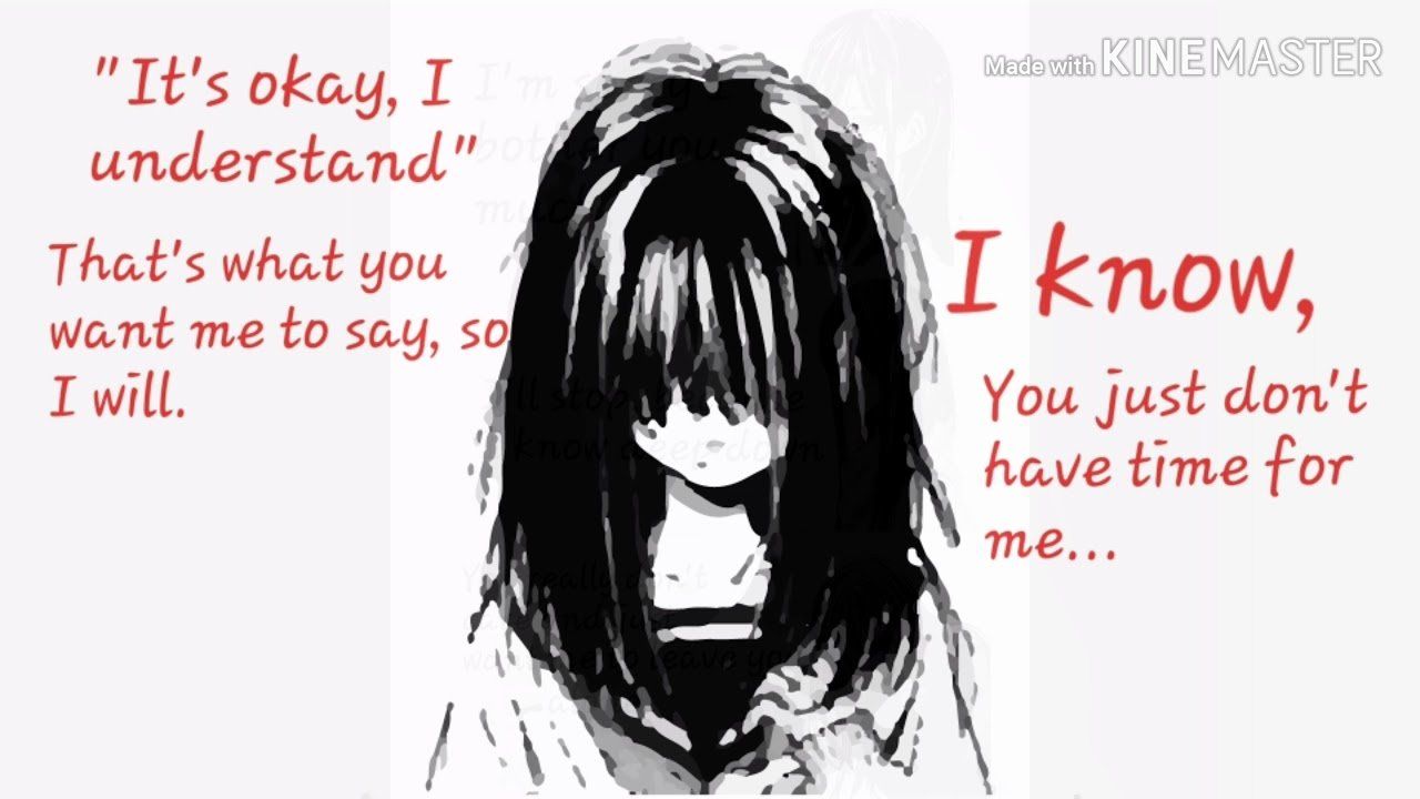 Anime Sad Quotes Wallpaper HD Background