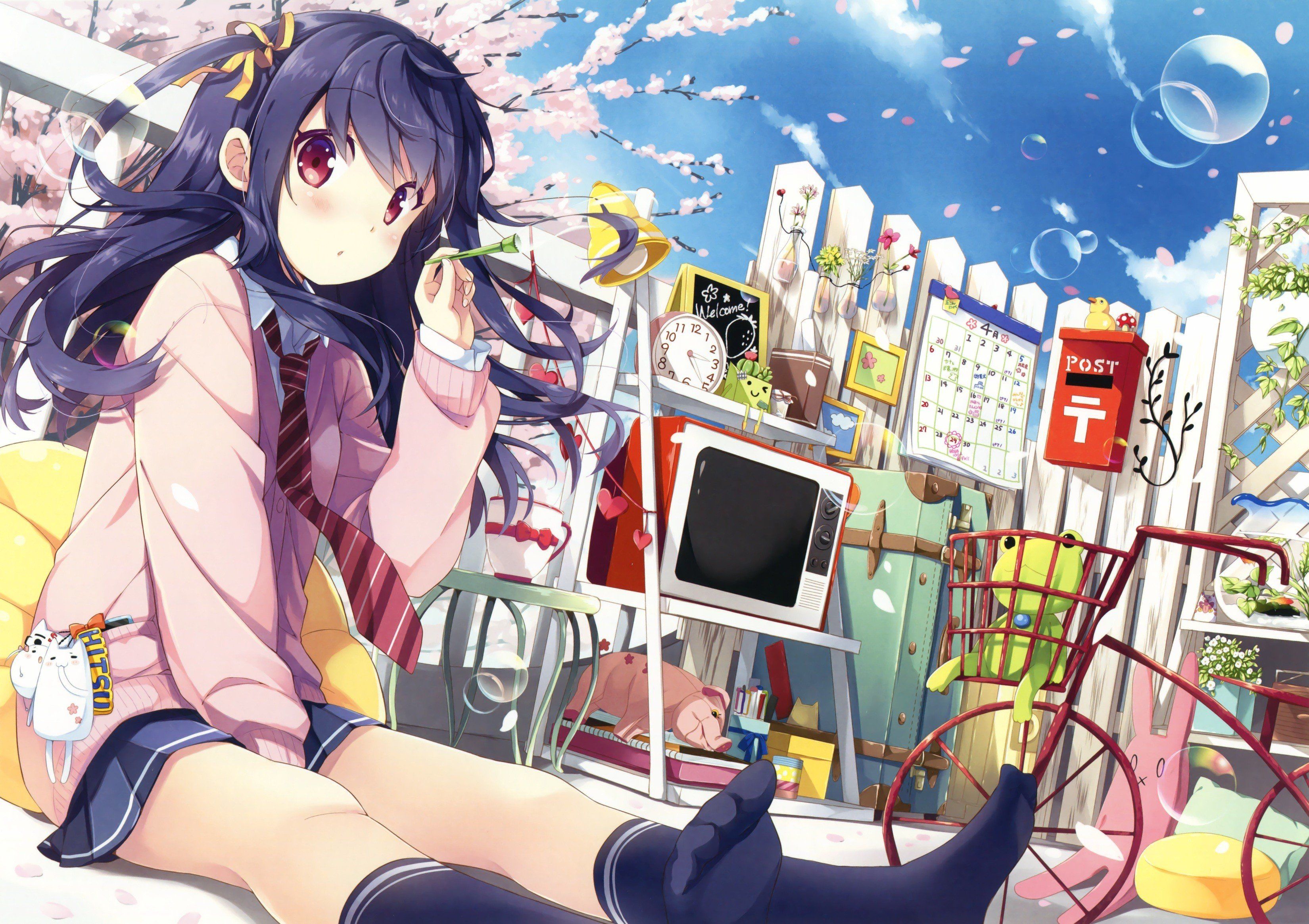 anime girls, Original characters, School uniform HD Wallpaper / Desktop and Mobile Image & Photo