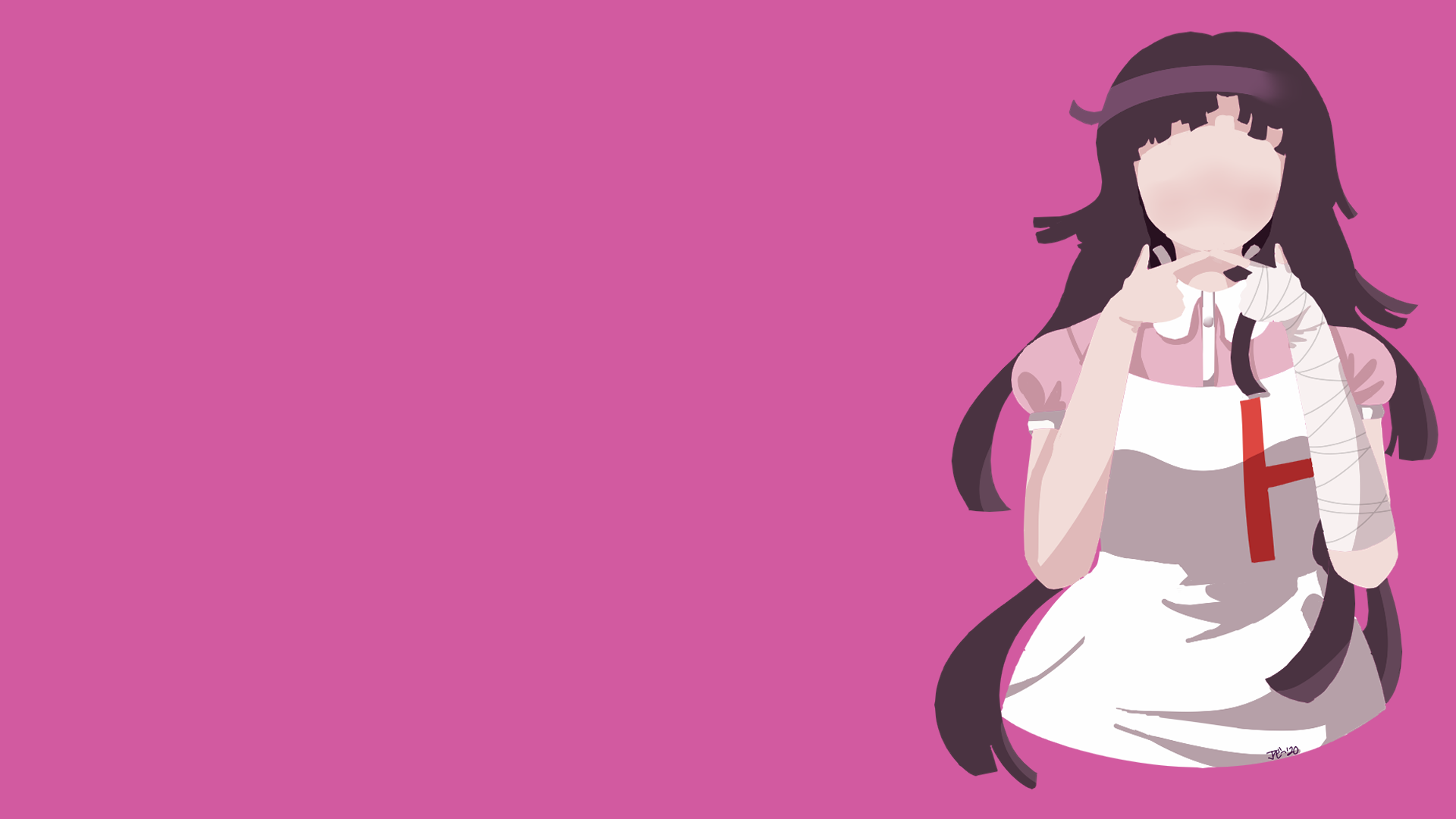 Minimalistic) Mikan Tsumiki [same art as last post, just in minimalistic style//wallpaper] {1920x1080}
