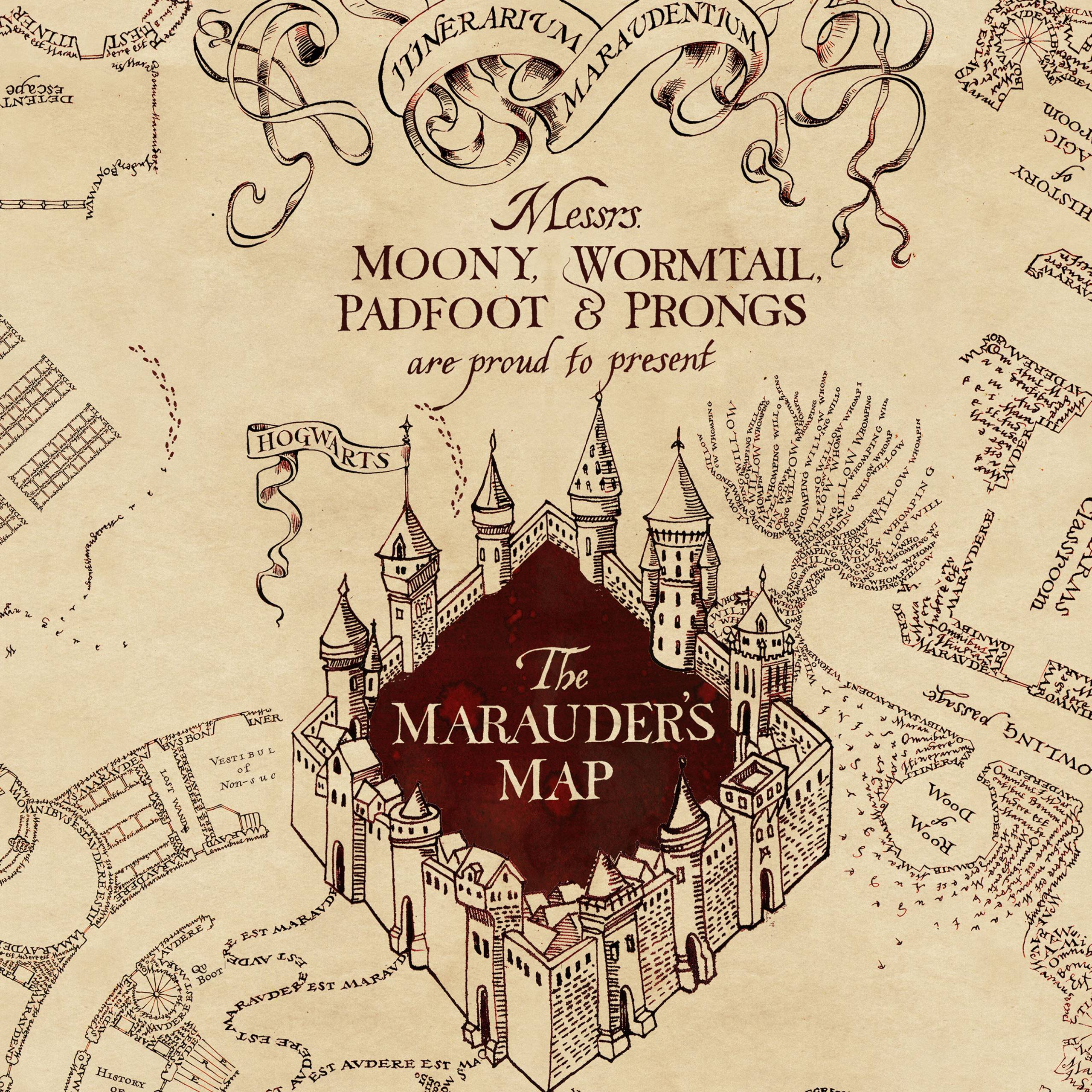 Marauder's Map Phone Wallpaper