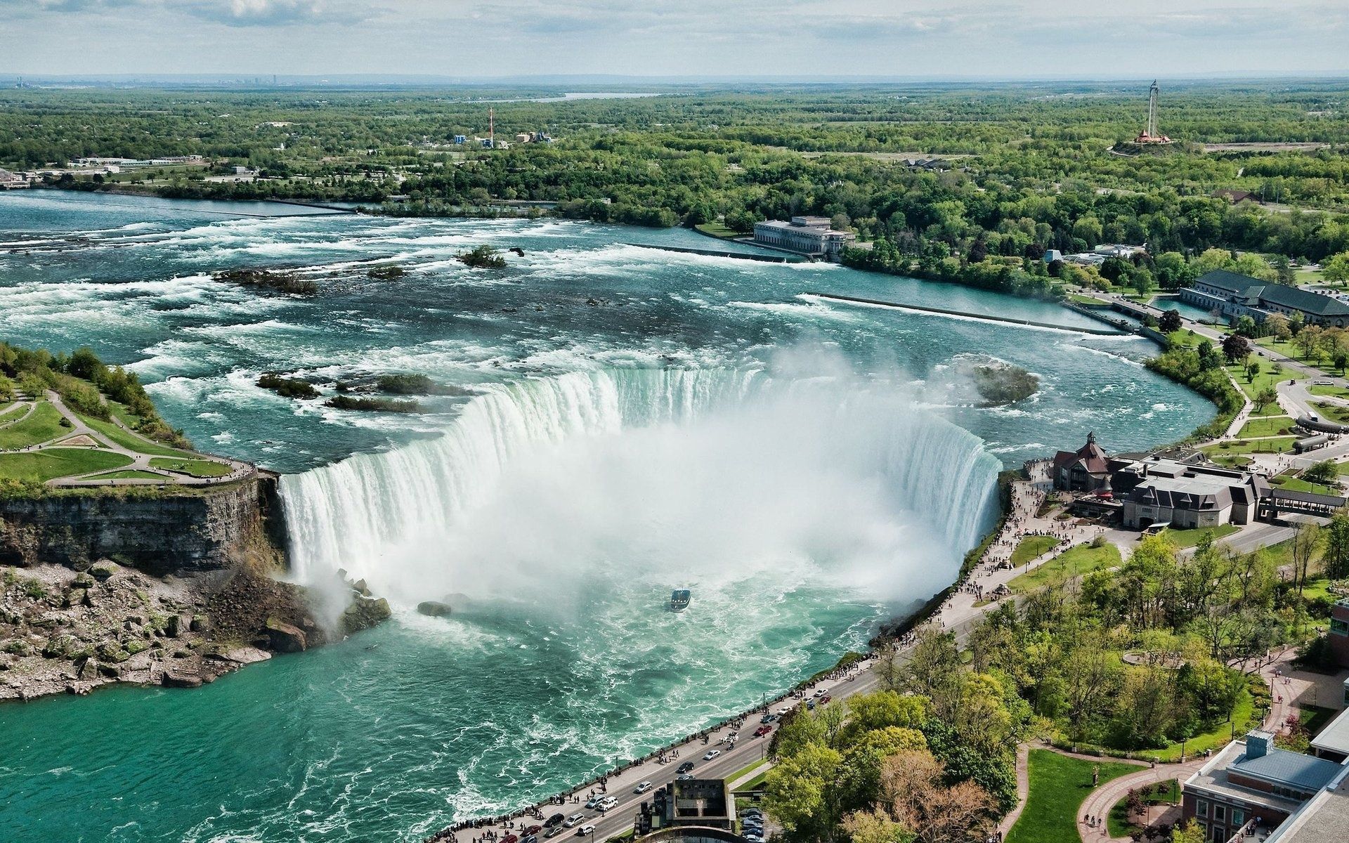 Beautiful View Of Niagara Waterfalls Wallpaper. Niagara falls canada, Scenic waterfall, Cool places to visit