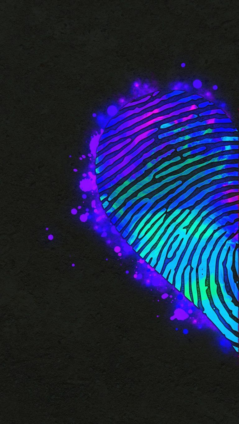 Fingerprint Light Amoled Ultra HD 4K Mobile Wallpaper ⋆ Traxzee