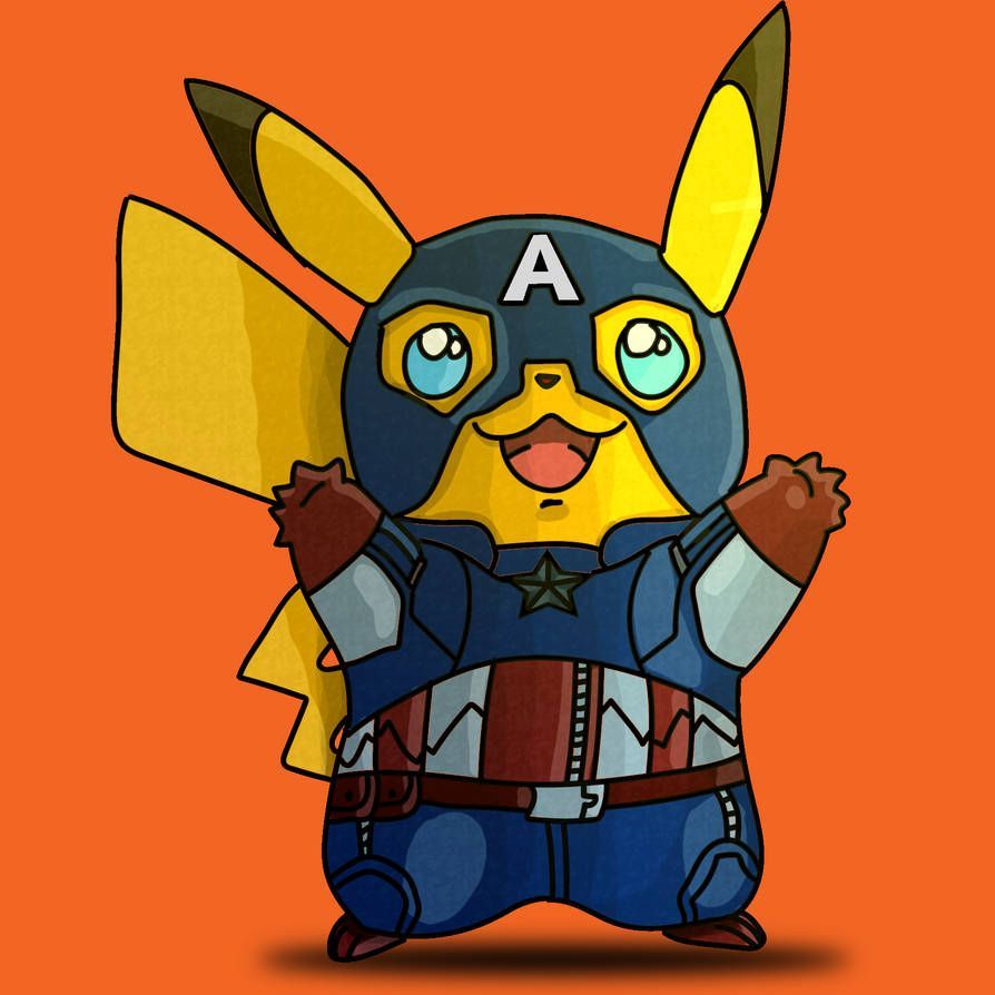 captain america pikachu by tarun2207. Cute pokemon wallpaper, Pikachu drawing, Pikachu art