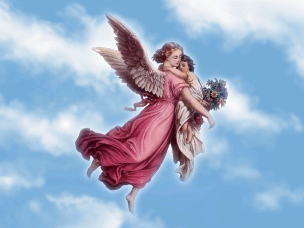Love Angels In Heaven Wallpaper