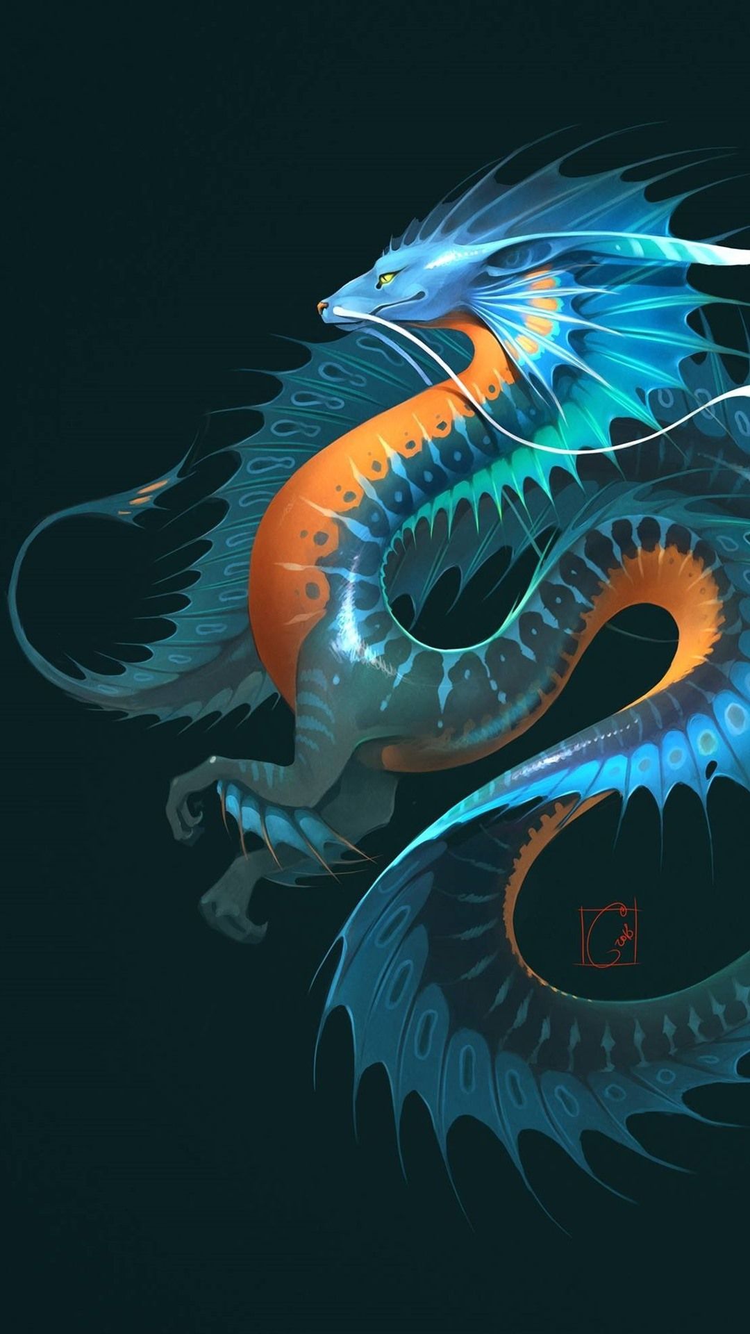 Dragon Background. Wallpaper iphone neon, Dragon image, iPhone art