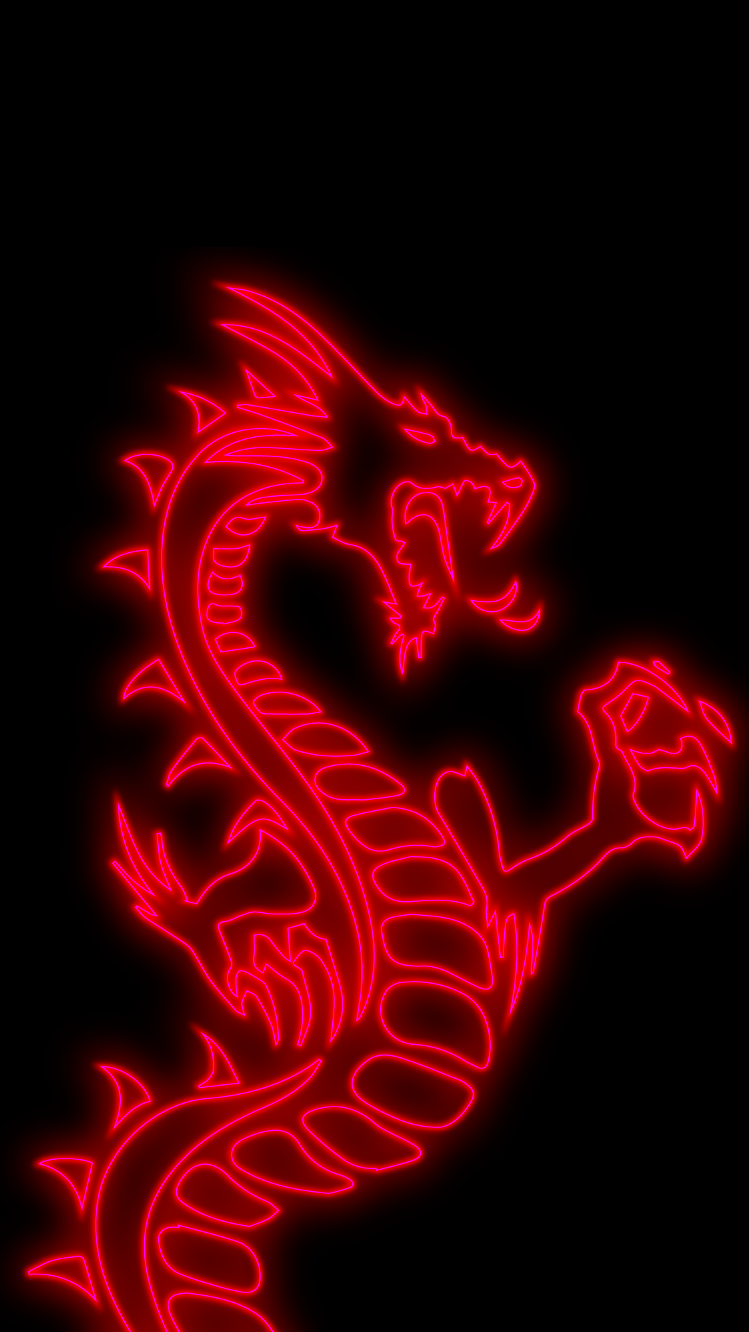 1080p wallpaper phone neon Dragon