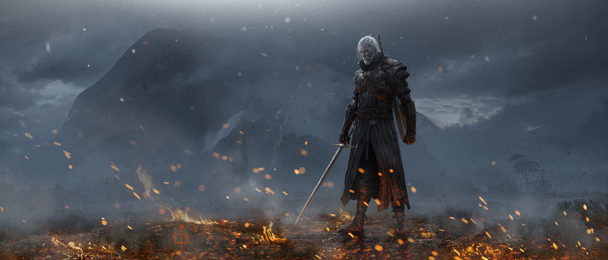 The Witcher, Geralt, Sword, Henry Cavill, Netflix, 4K wallpaper