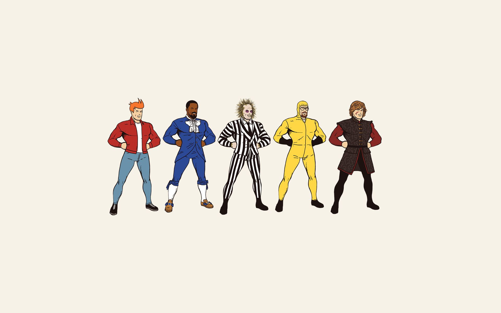 Fry Django Beetlejuice Walter Tyrion [1920x1200]