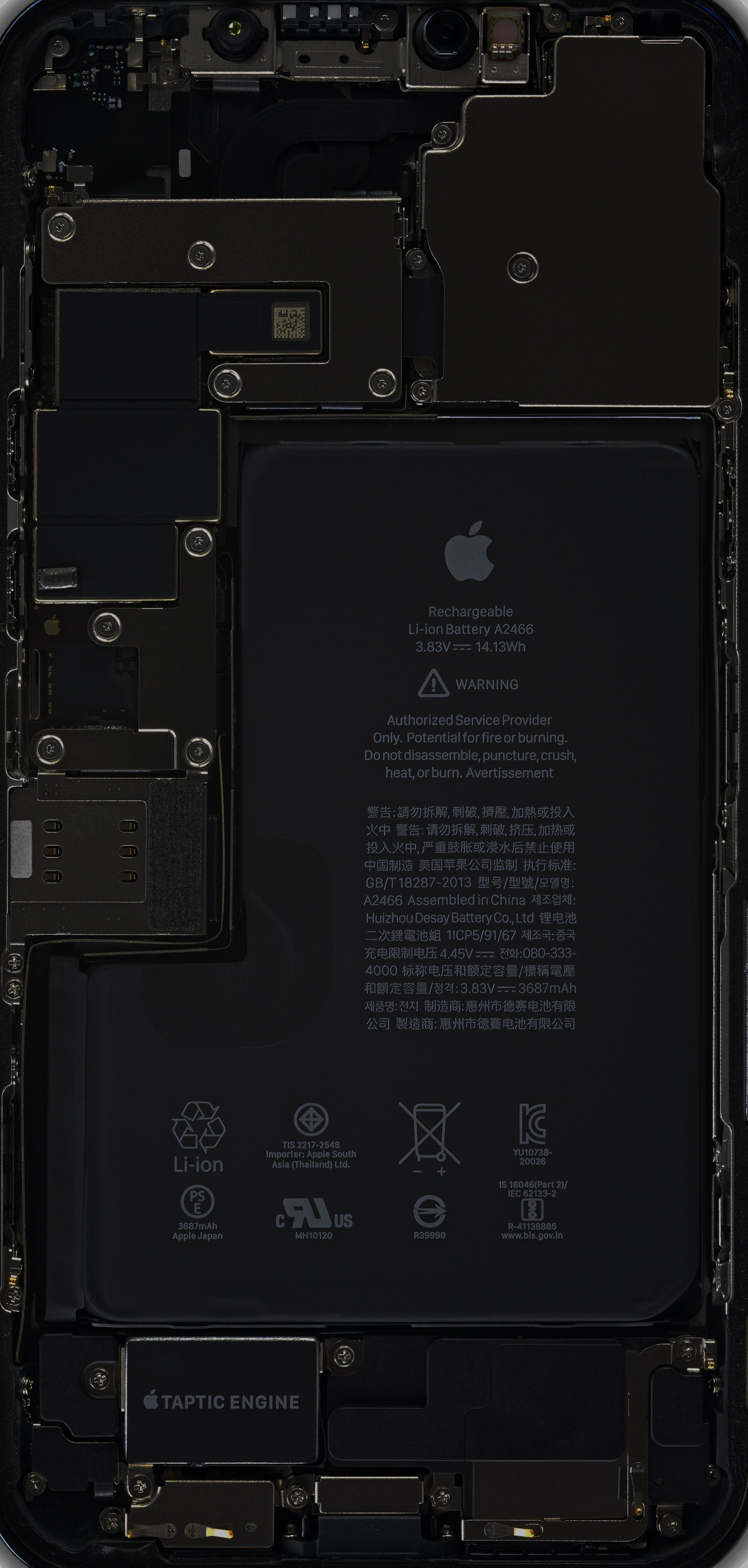 Teardown Wallpaper: iPhone 12 mini and iPhone 12 Pro Max