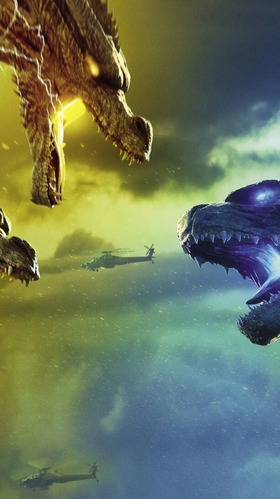Godzilla vs. King Ghidorah, Godzilla: King of the Monsters phone HD Wallpaper, Image, Background, Photo and Picture