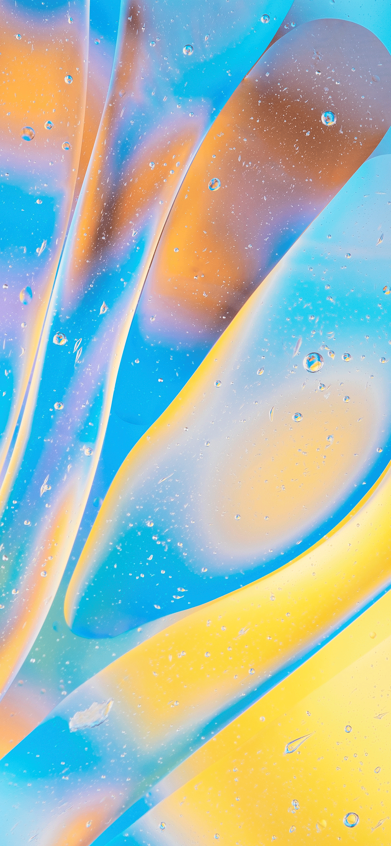 iPhone Wallpaper Abstract Bubbles Blue Abstract And Yellow iPhone Wallpaper & Background Download