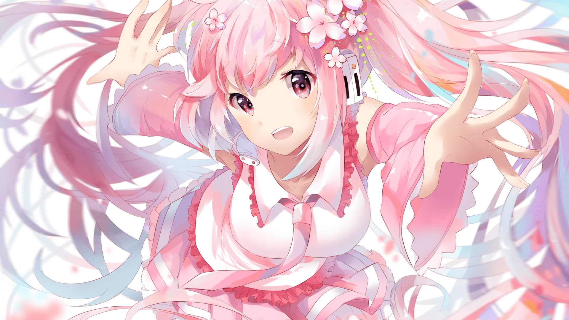 Cute Pink Anime Wallpaper HD