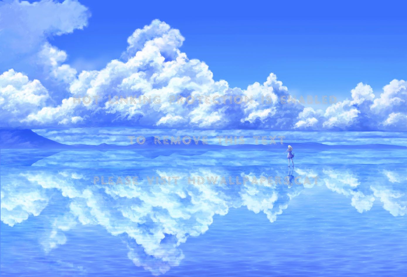 Anime Cloud Realistic Beautiful Cute Sky 3D HD Wallpaper