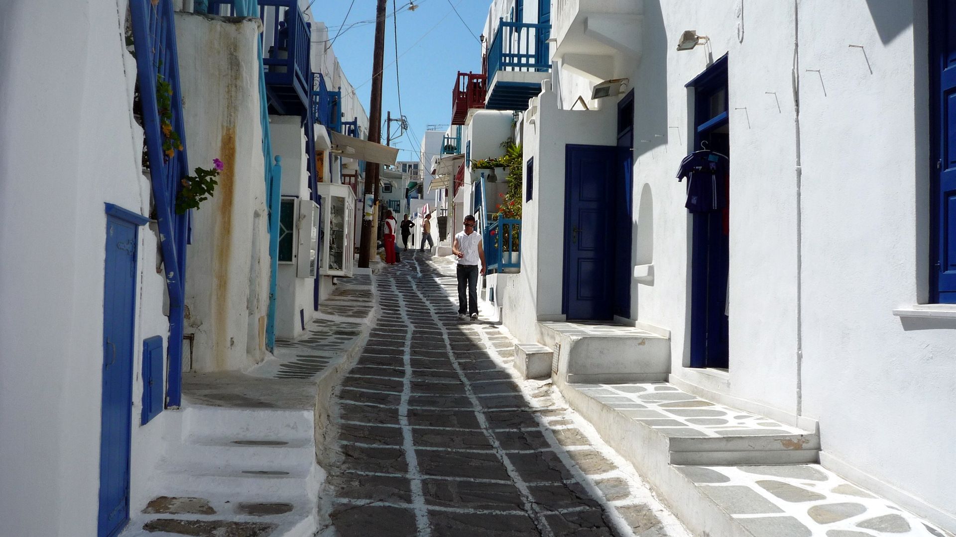 Mykonos Wallpaper. Mykonos Wallpaper, Little Venice Mykonos Wallpaper and Mykonos Dual Screen Wallpaper