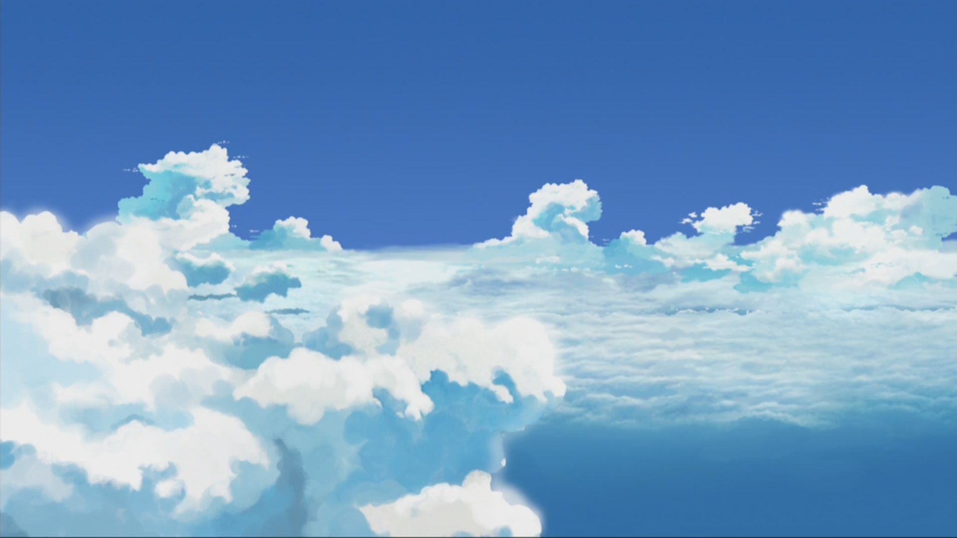 Anime Scenery Wallpaper Blue Wallpaper HD