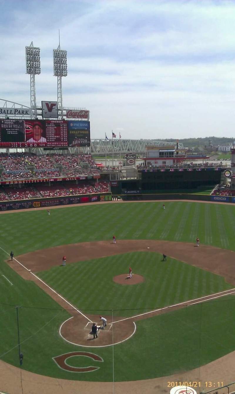 Great American Ball Park, section home of Cincinnati Reds