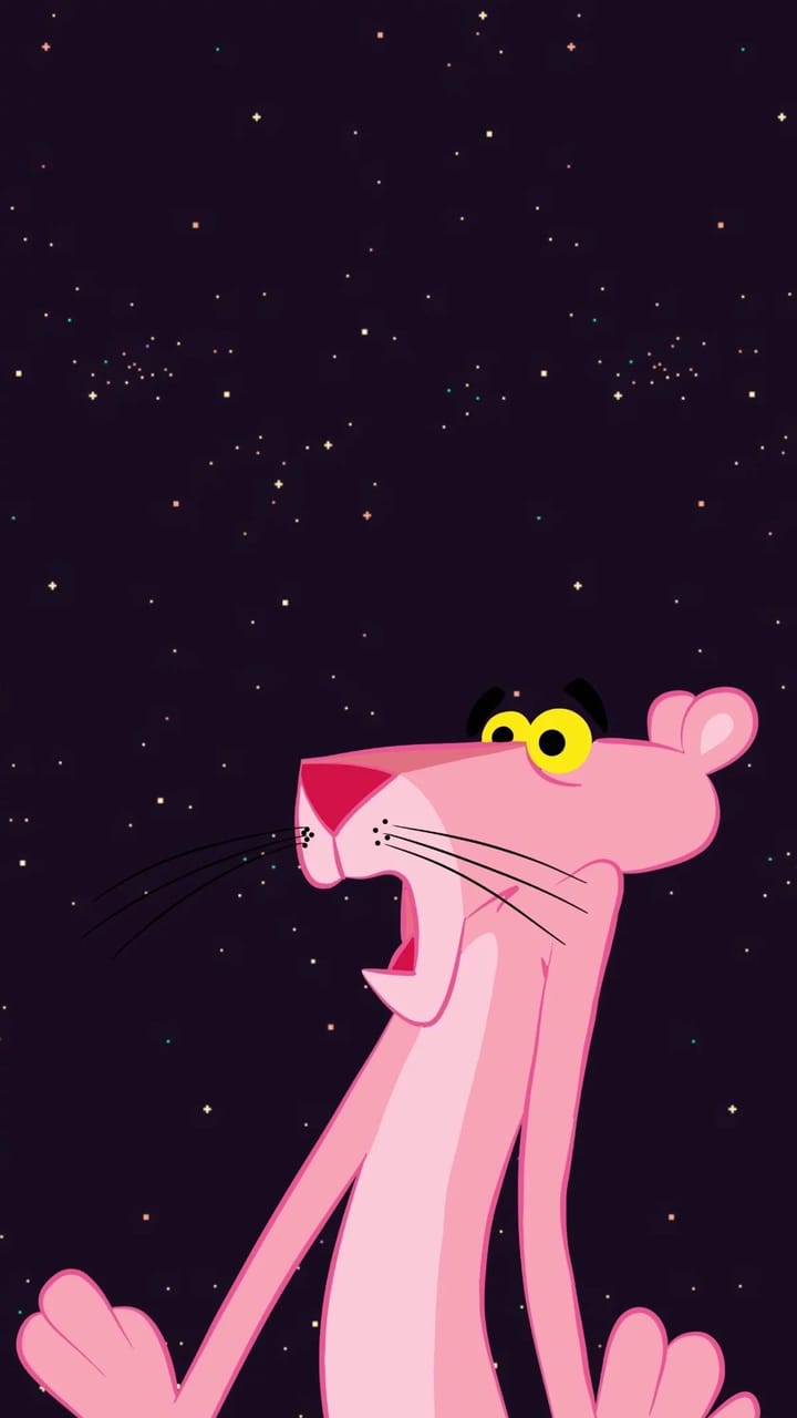 pink panther, aesthetic, background and cartoon