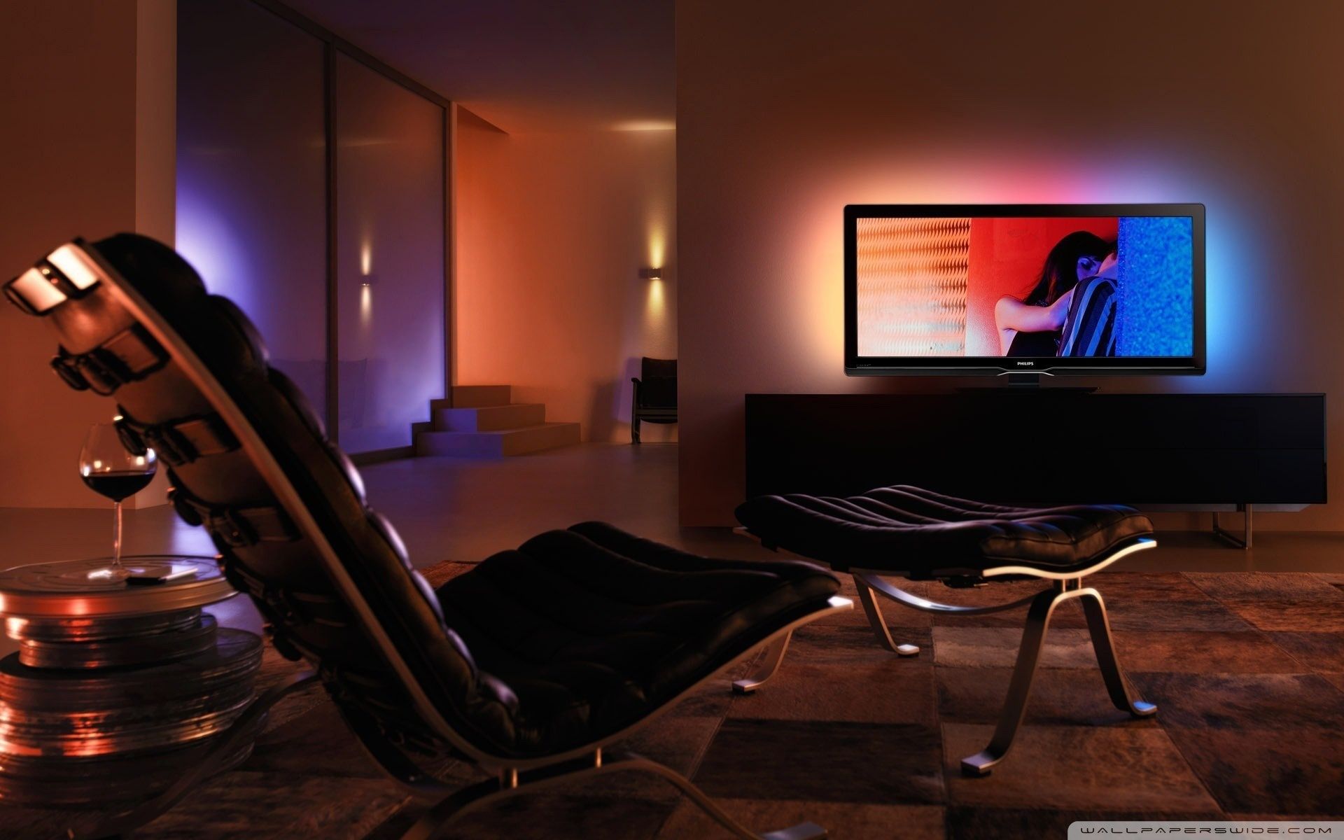 Media Center Living Room Ultra HD Desktop Background Wallpaper for 4K UHD TV, Tablet