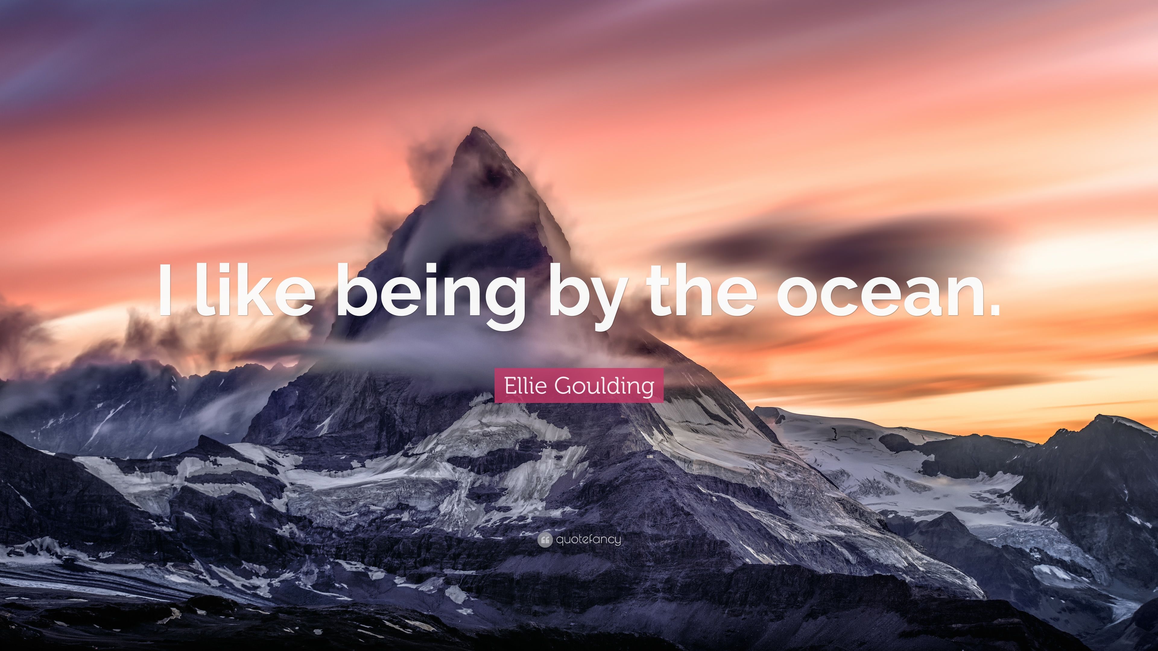 Ellie Goulding Quote: “I like being by the ocean.” (7 wallpaper)