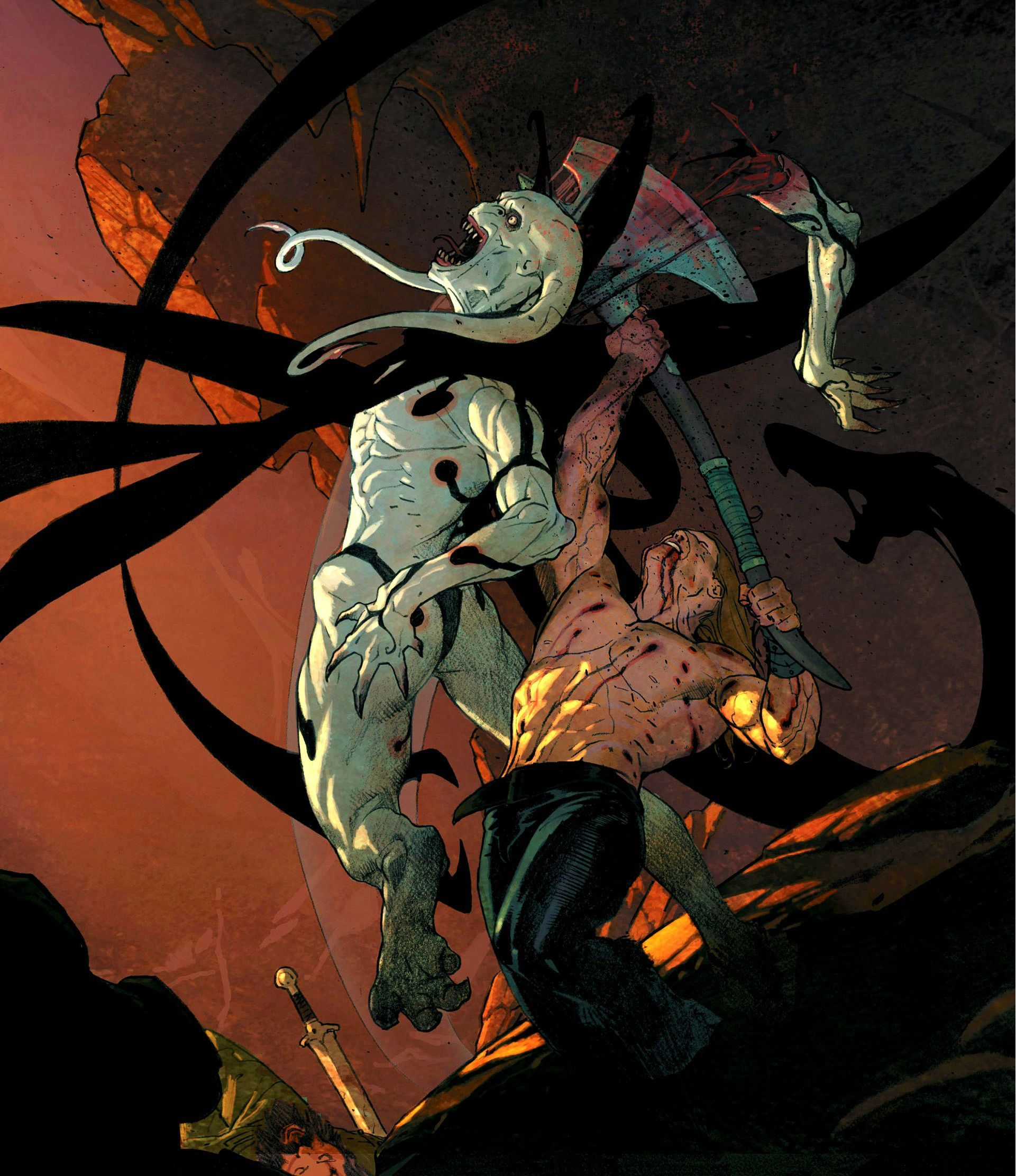 Gorr the God Butcher vs Thor by Esad Ribic. Marvel art, Thor comic, Thor art
