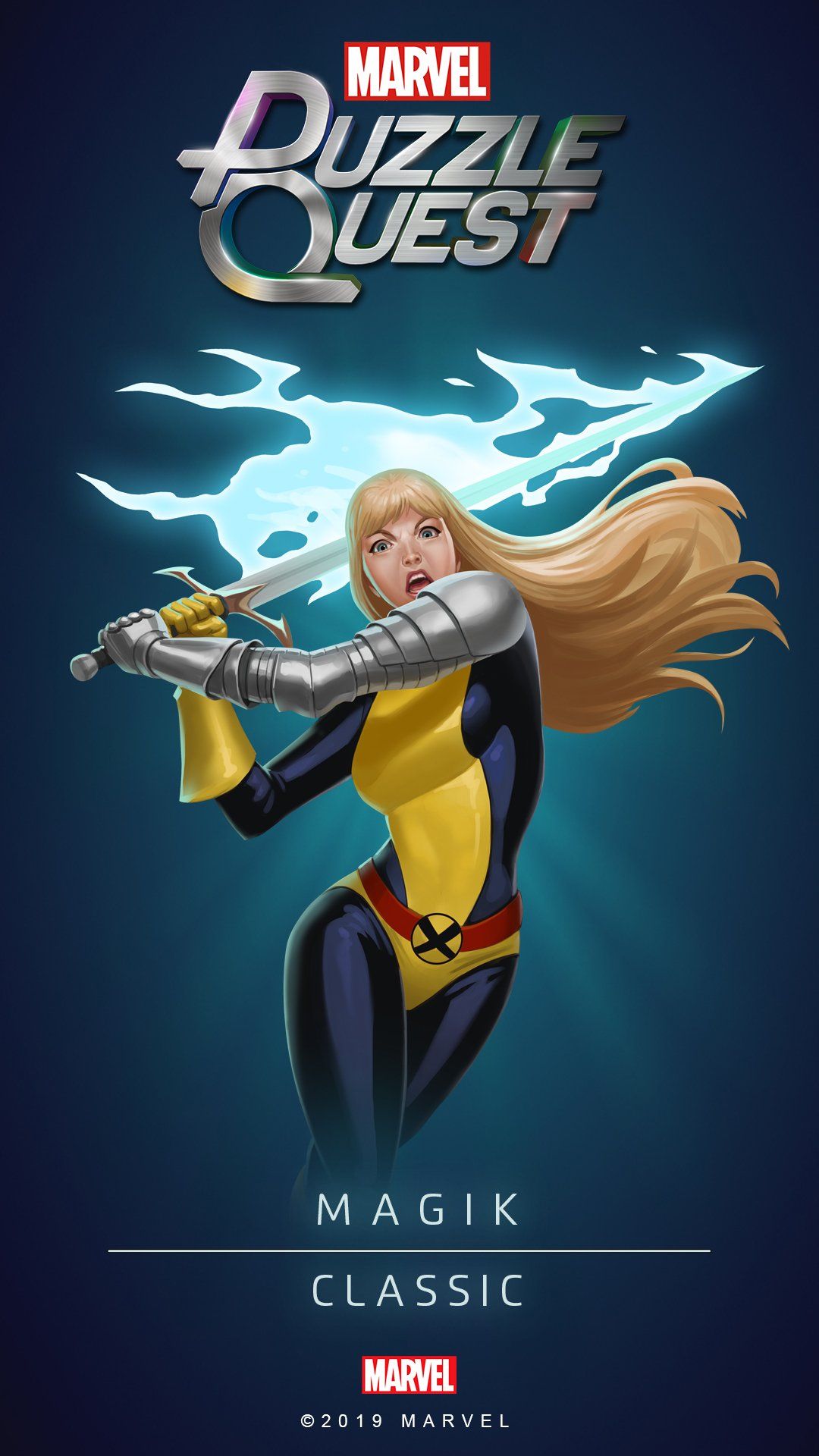 Marvel Puzzle Quest your free #MarvelPuzzleQuest wallpaper featuring Magik, the Ruler of Limbo!