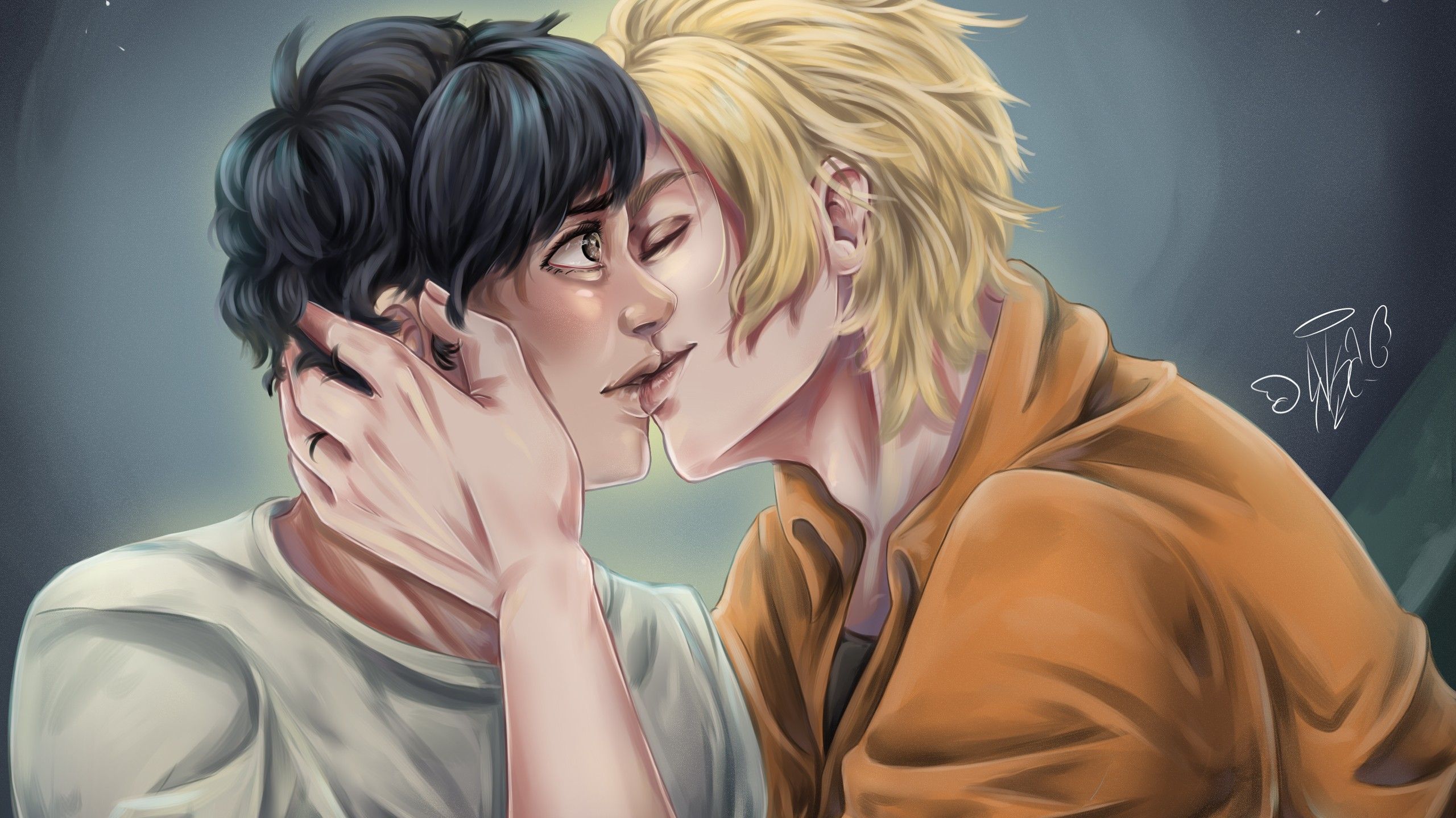 Eiji Okumura Ash Lynx Kissing Banana Fish HD Banana Fish Anime Wallpaper