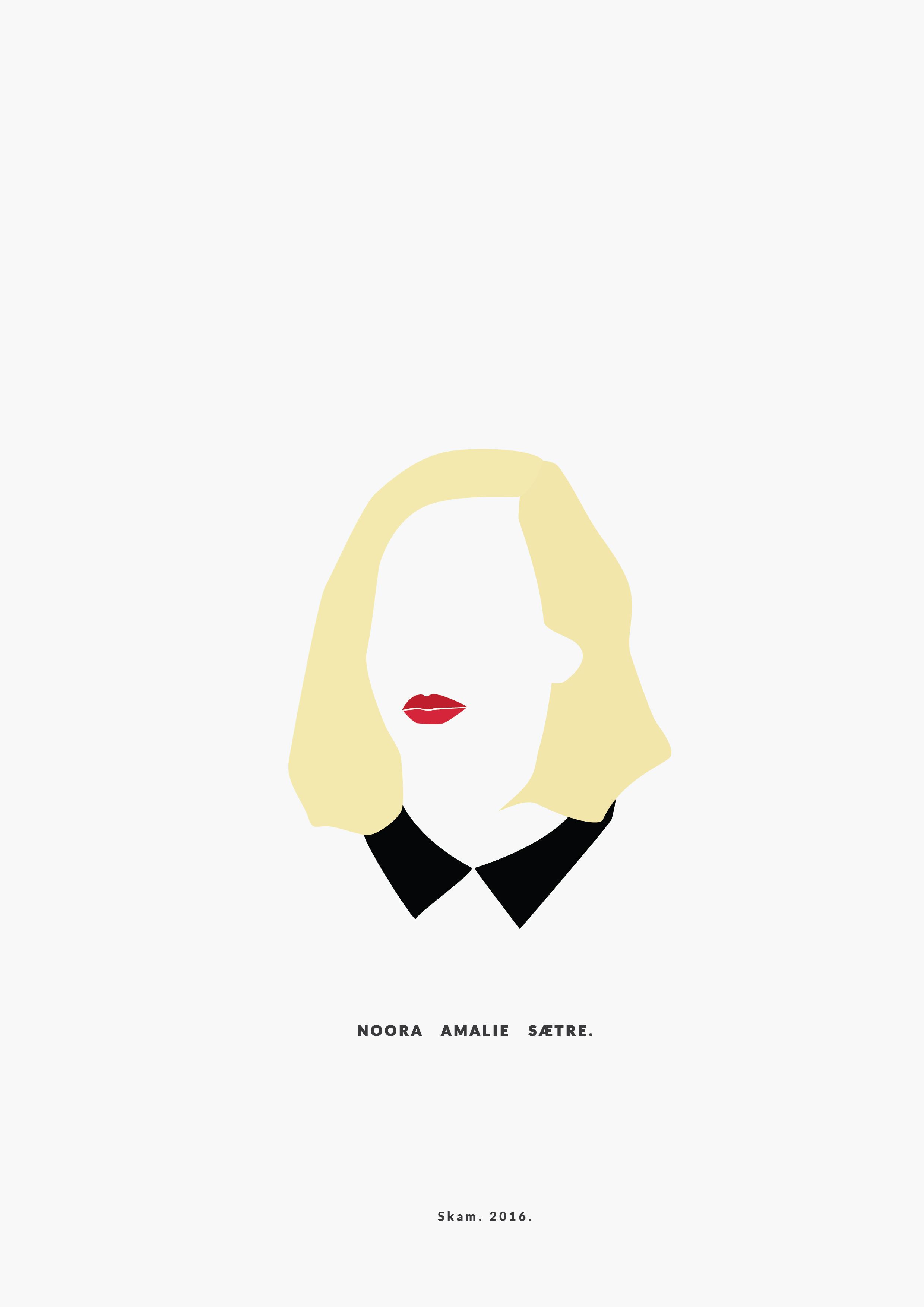 Noora Amalie Sætre. SKAM. 2016. __________minimal project - (Part One). Skam aesthetic, Skam wallpaper, Fan art