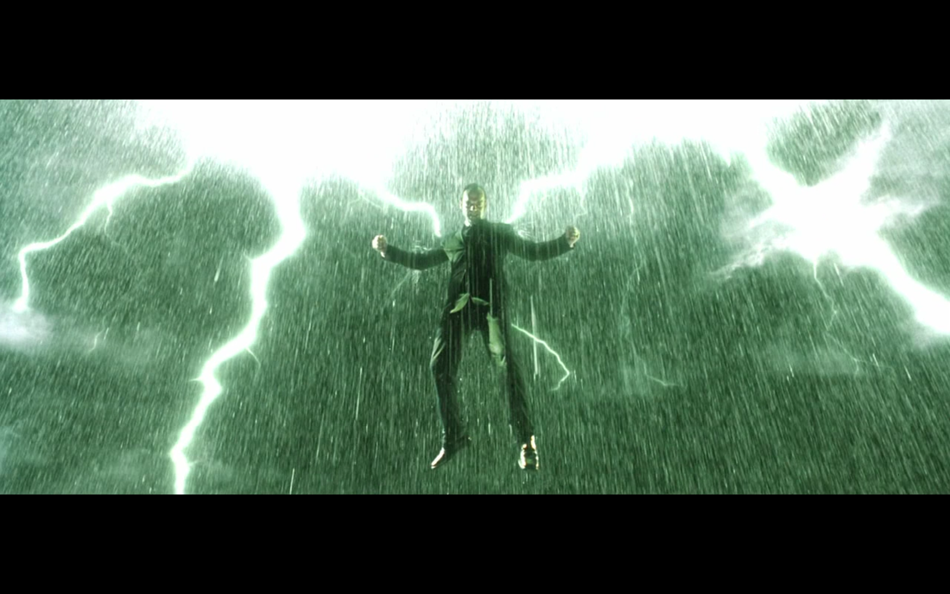 In The Matrix Revolutions (2003), The Lighting In The Neo Smith Fight Resembles The Wings Of A Devil Growing Out Of Smith. With An Idea Of The Film Being That Neo Is Jesus