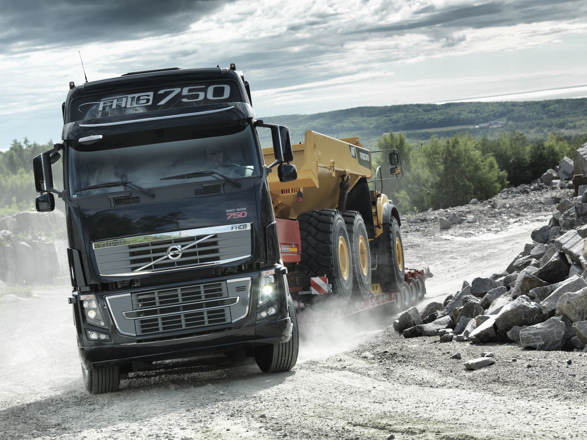 2011, Volvo, Fh16, 750, 8x4, Tractor, Semi, Rig Wallpaper HD / Desktop and Mobile Background