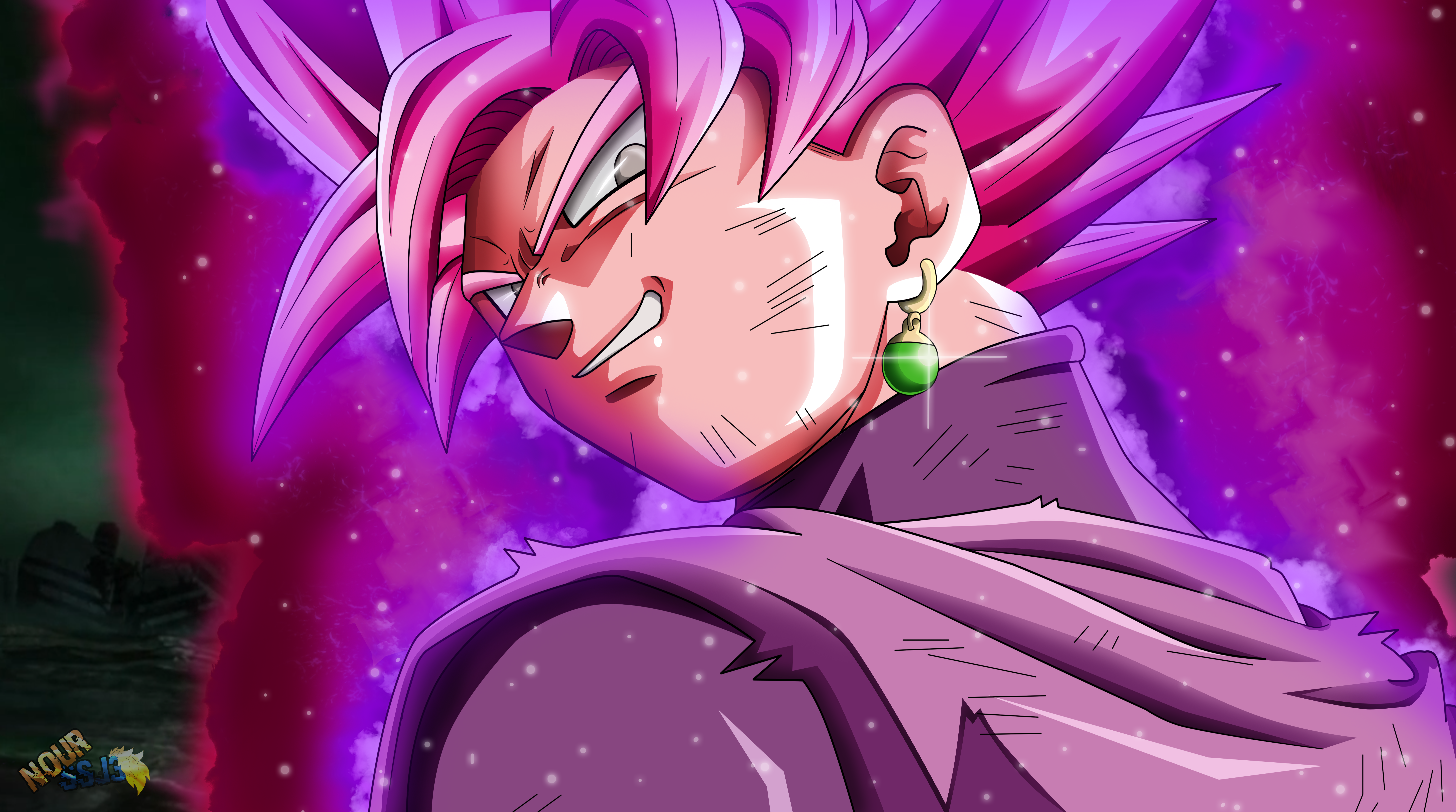 Black Goku Super Saiyan Rose Wallpaper