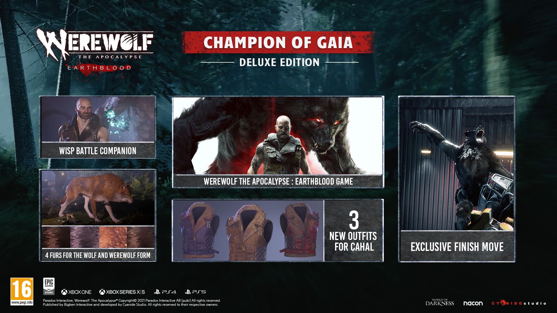 Werewolf: The Apocalypse (FEB 4TH) you want to support the team and get a few extra bonuses, you can preorder the Werewolf: The Apocalypse Earthblood