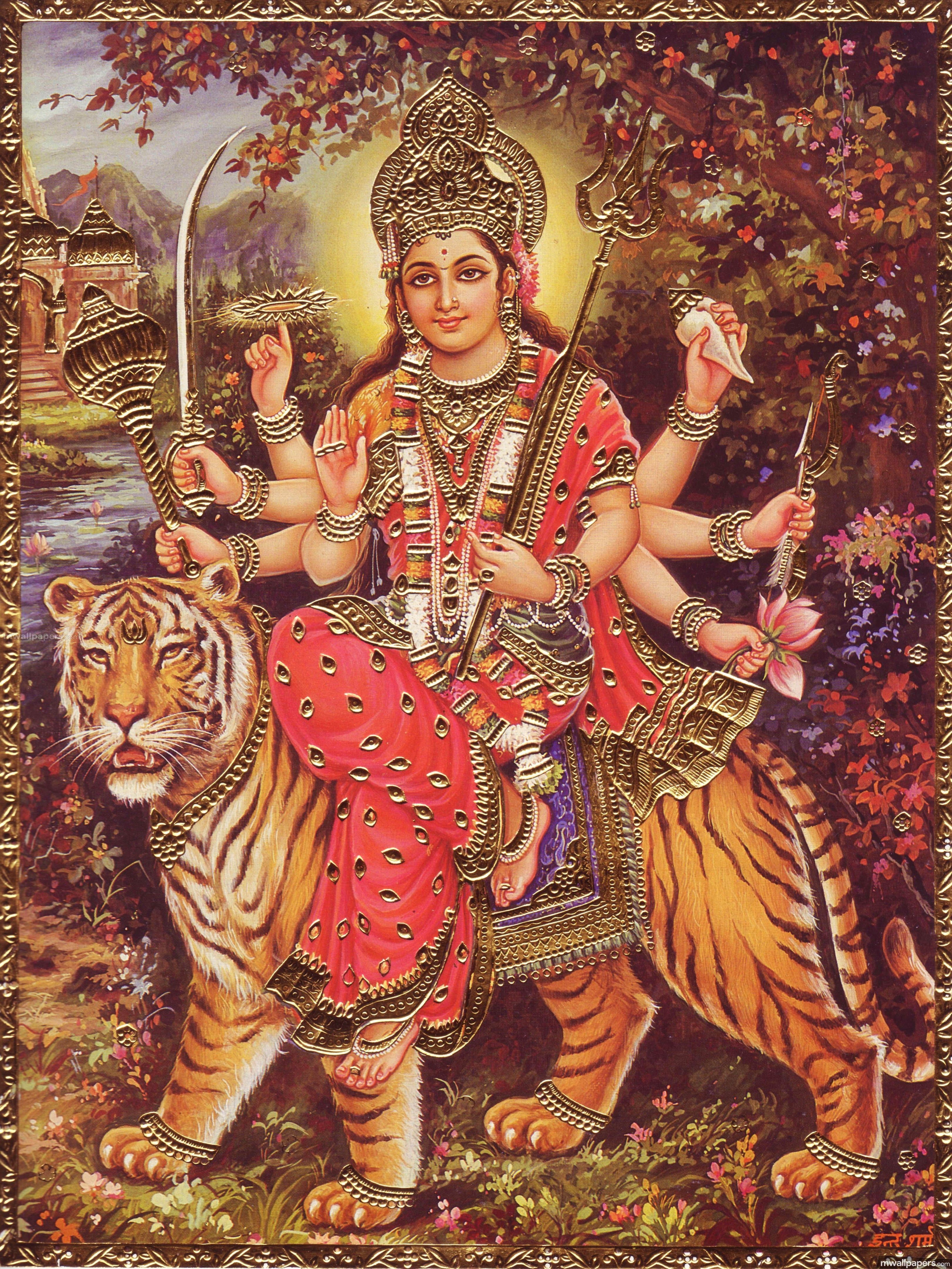 Goddess Parvati HD Photo & Wallpaper (1080p) - #goddessparvati # parvati #hindugod #hdwallpaper #aathisakthi. Durga goddess, Durga maa, Durga