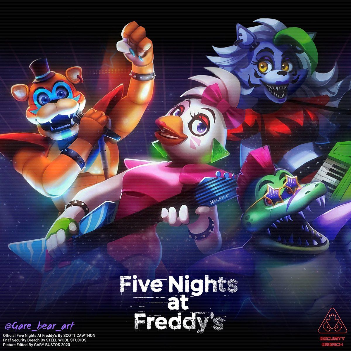 Download Five Nights At Freddys Security Breach All Star Squad Wallpaper   Wallpaperscom